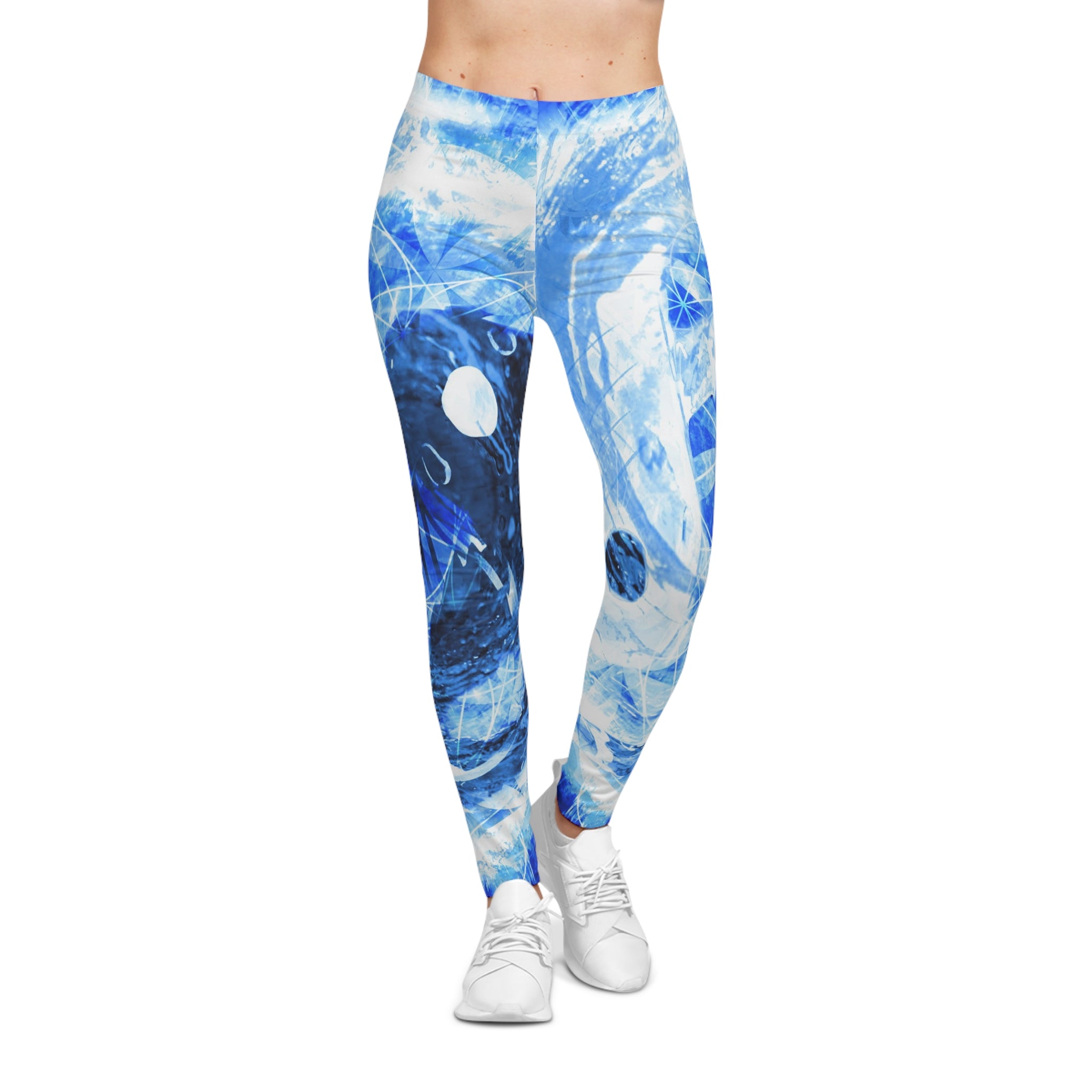 Amen Jin's Blue Sun Koi Meditations Women's Casual Leggings