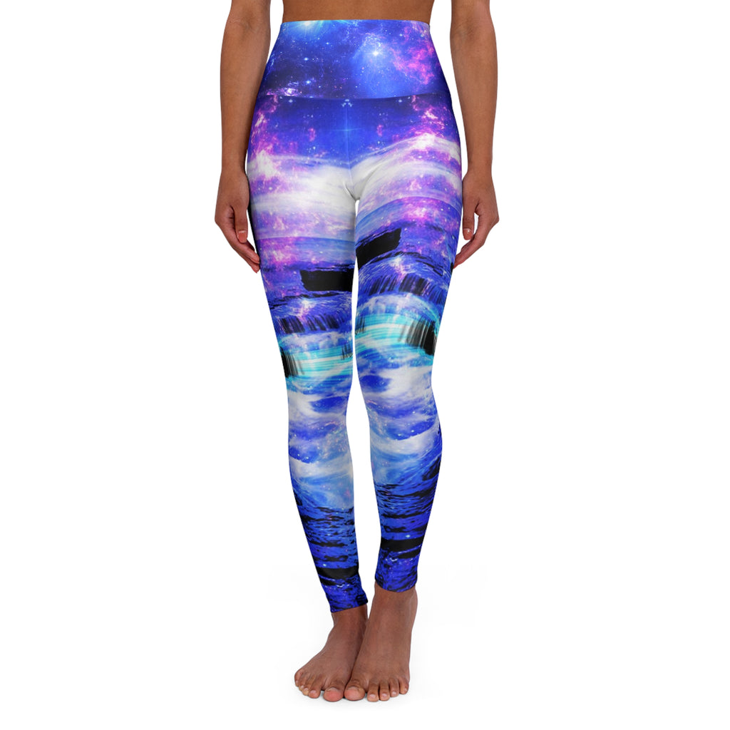 Iridescent Majical Sea Dreams High Waisted Yoga Leggings