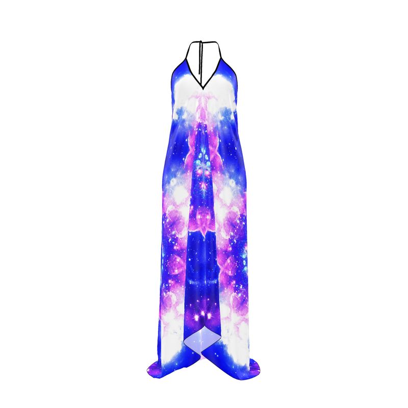 Amen Jin's Manifestation Shaping Reality DesiHalterneck backless dress