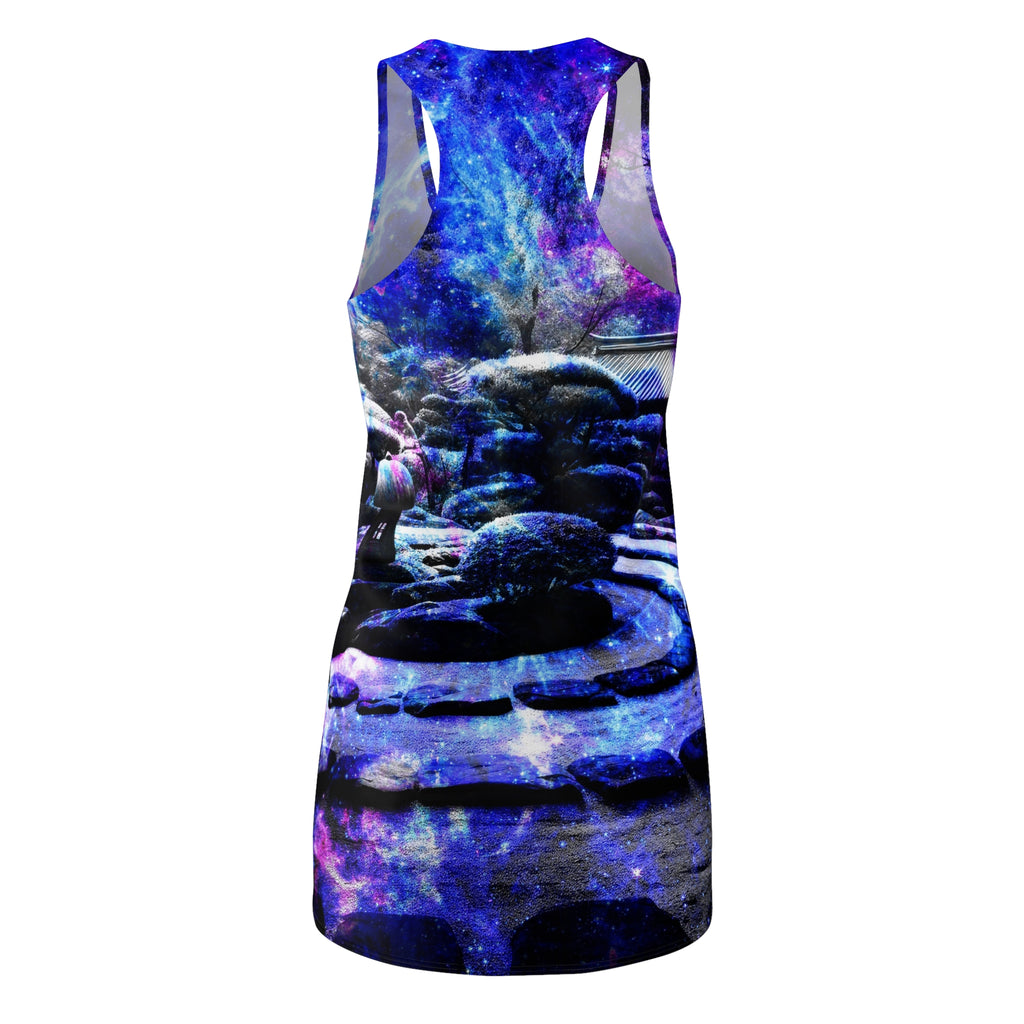 Katerina's on My Way to Neverland Tranquil Garden Dreams Women's Racerback Dress