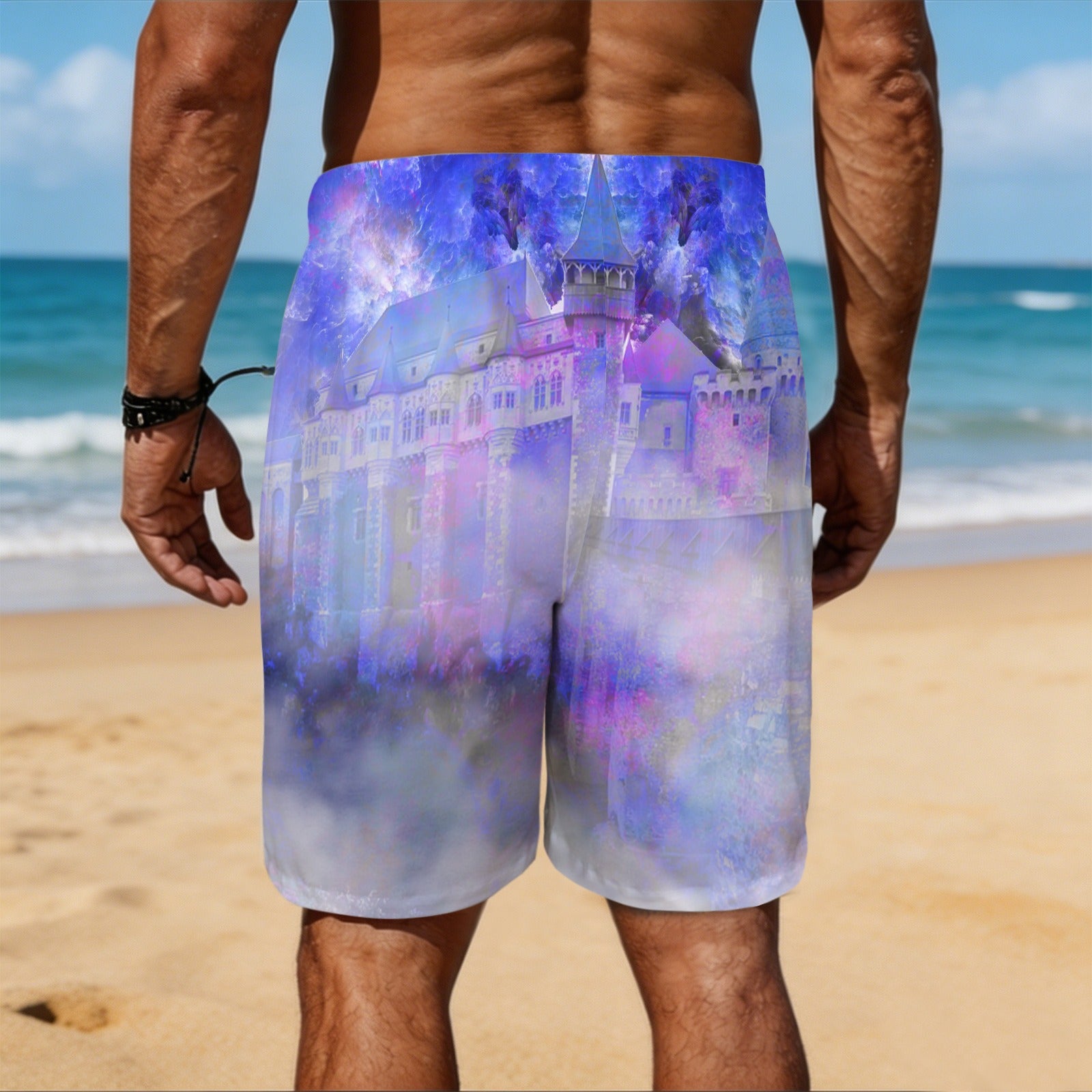 Katerina's I Will Come Again Translyvanian Desires Men's All Over Print Beach Shorts (Sets 26) | Ships from USA