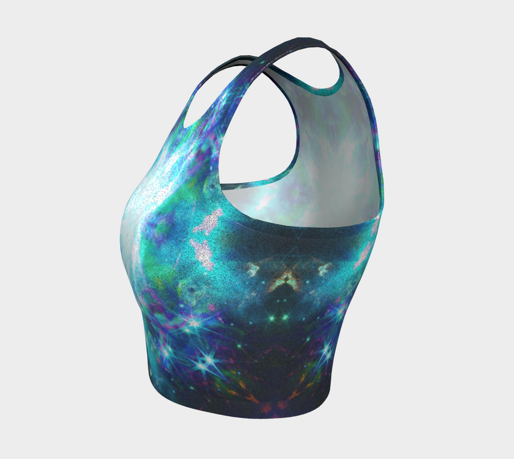 Katerina's Now and Forever Desires Glitter Athletic Crop Top