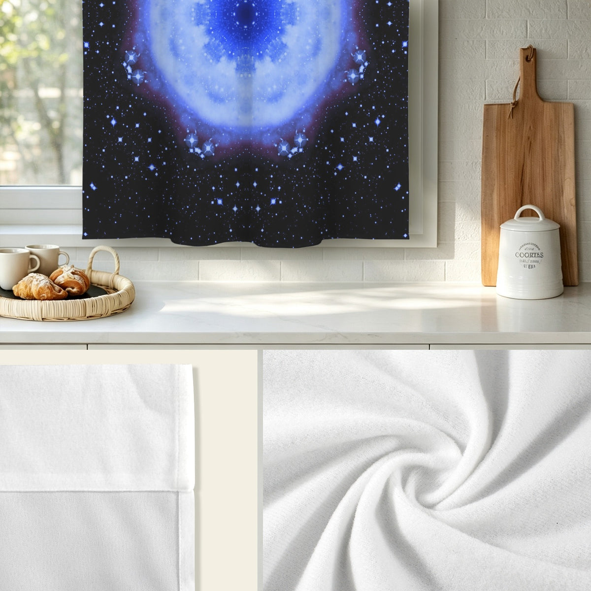 Katerina's Halo Desires Window Curtain 52" x 63" ( 1 Piece ) | Ships from USA