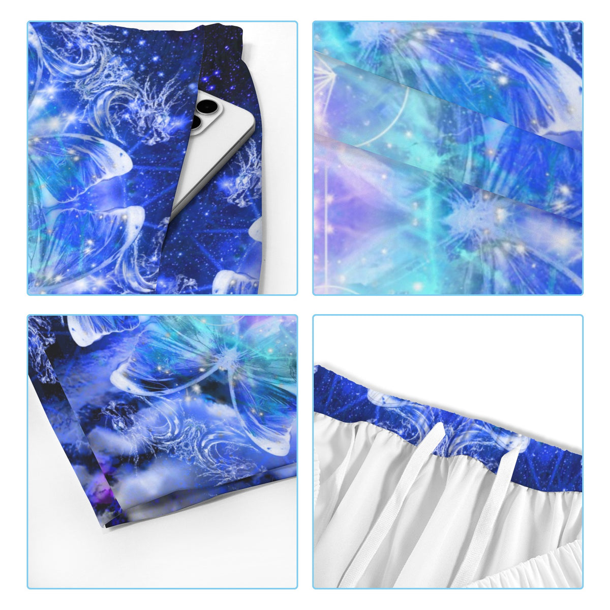 Amen Jin's Katerina's Eros & Psyche Metamorphosis Meditations Men's All Over Print Beach Shorts (Sets 26) | Ships from USA
