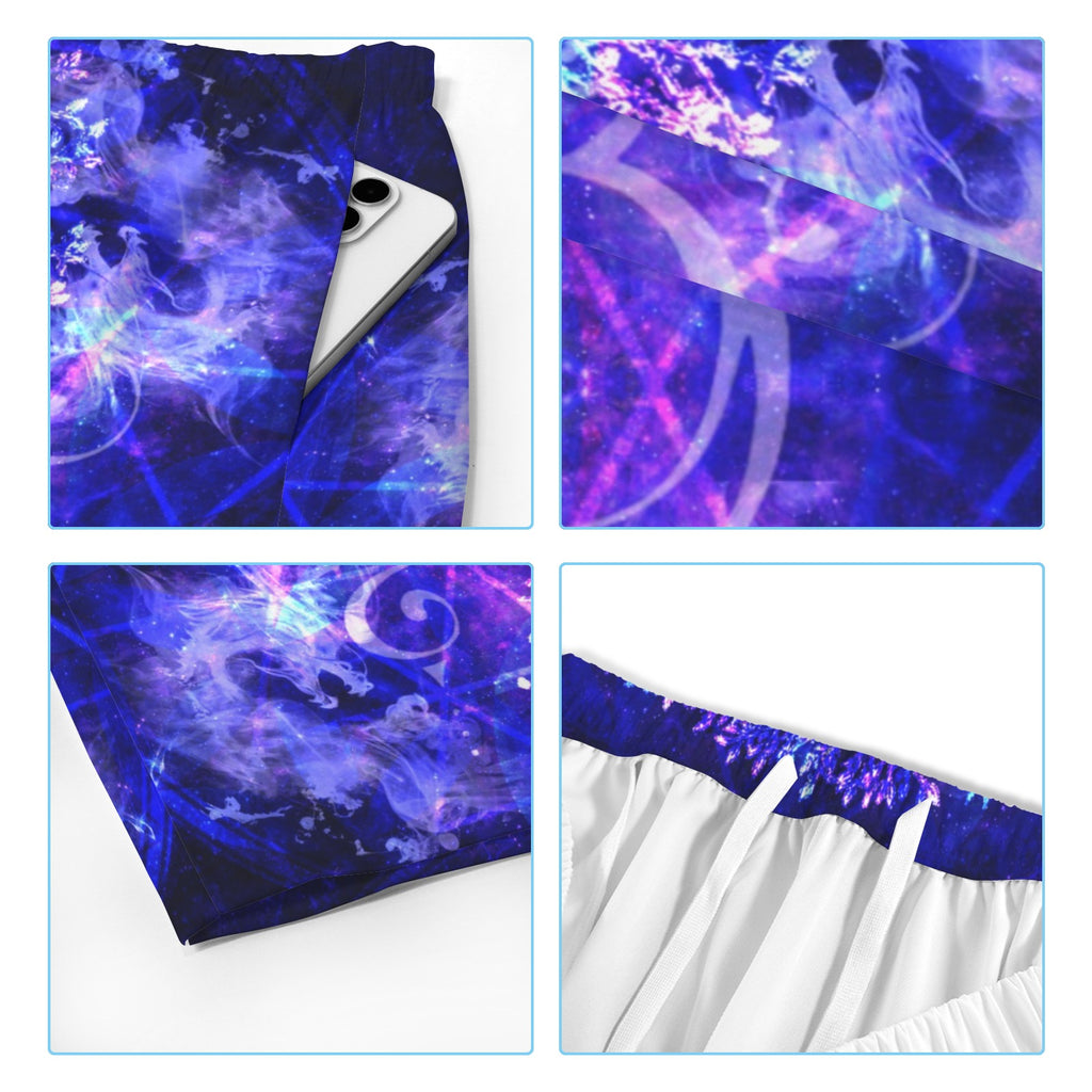 Katerina's Dragon's Eye Desires Buddha Meditations Men's All Over Print Beach Shorts (Sets 26) | Ships from USA