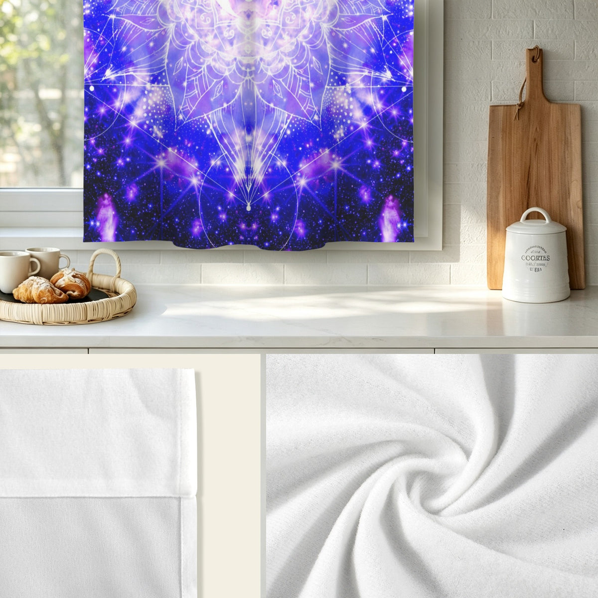Katerina's Psyche Yin Yang Meditations Window Curtain 27.6" x 39.4" ( 1 Piece ) | Ships from USA