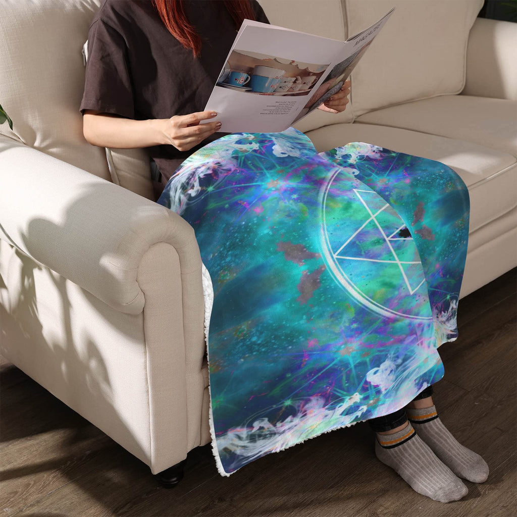 Katerina's Now & Forever Triple Goddess Meditations Sherpa Fleece Blanket 30" x 40" | Ships from USA