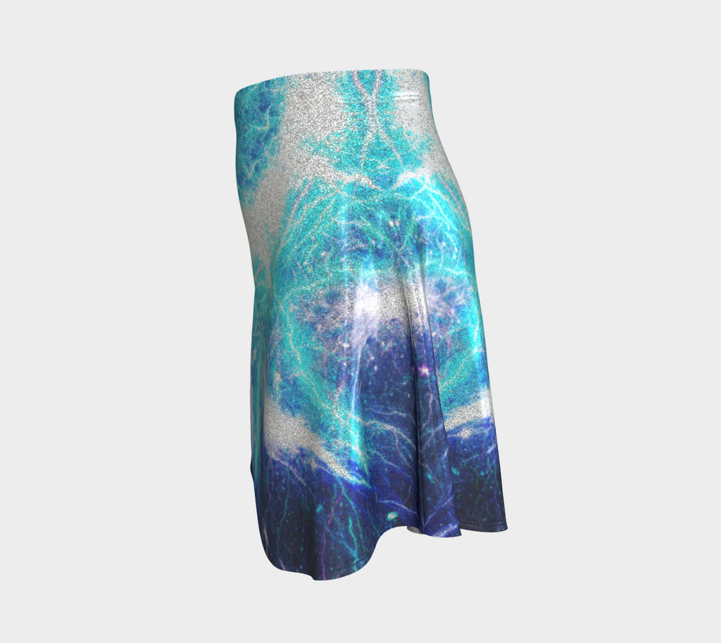 Katerina's Mandala of Electric Dragon Fire Desires Flare Skirt