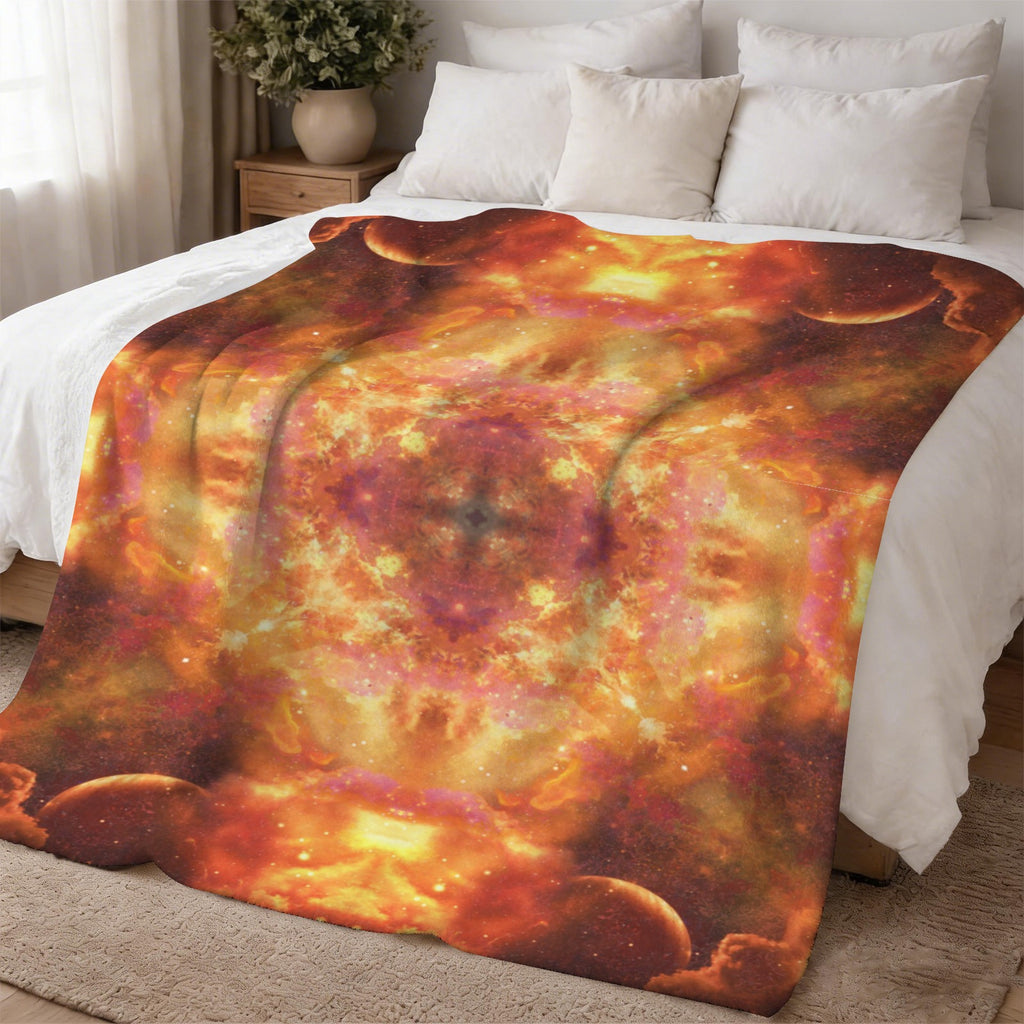 Samhain Night Dreams Desires Sherpa Fleece Blanket 60" x 80" | Ships from USA