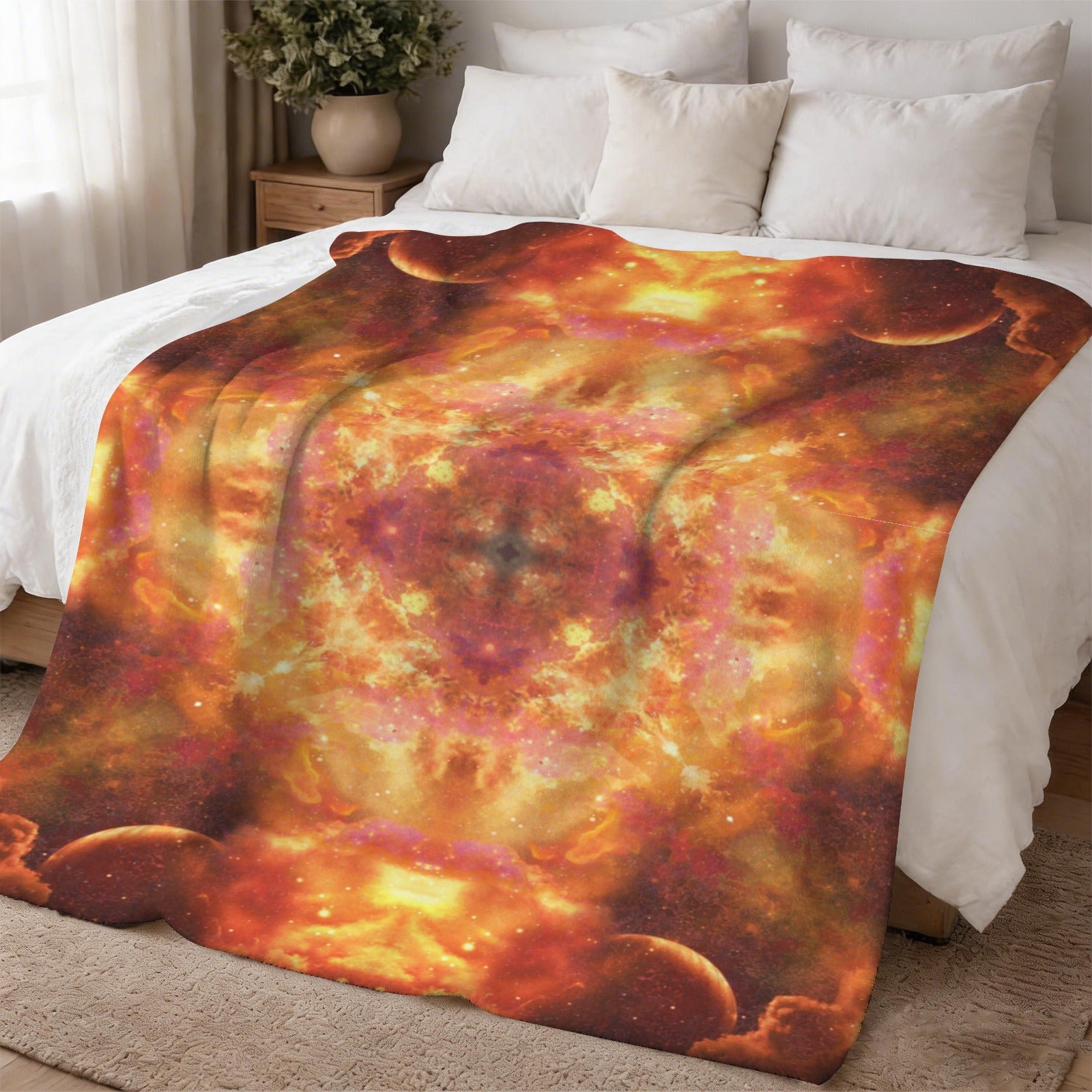 Samhain Night Dreams Desires Sherpa Fleece Blanket 60" x 80" | Ships from USA