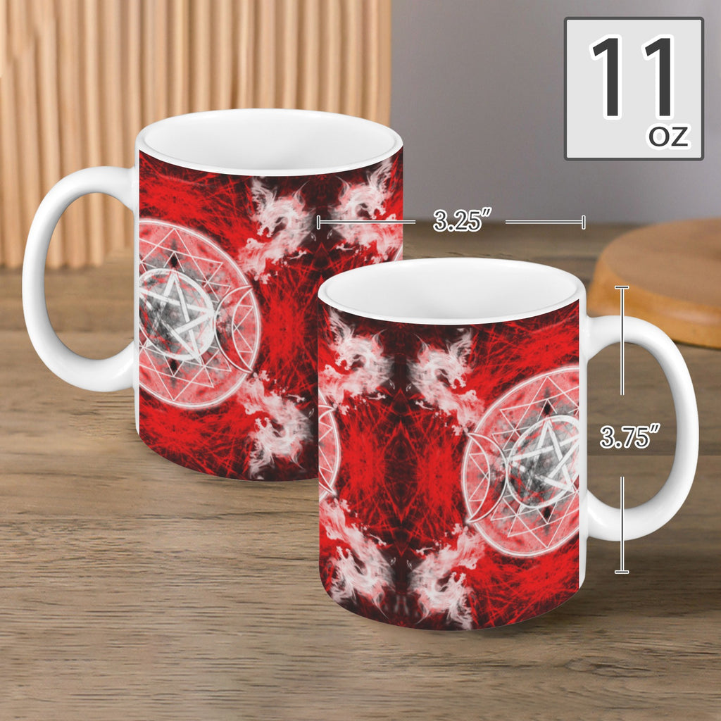 Katerina's Waiting for Hello Triple Goddess Meditations Custom White Mug(11OZ)(Set of 2) | Ships from USA