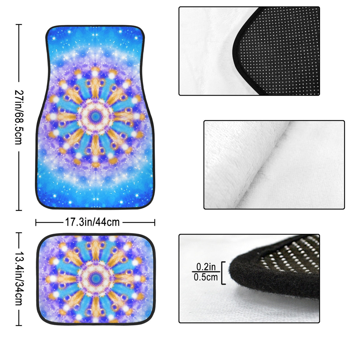 Katerina's Howl's Tomorrow Girl Desires 4-Piece Car Floor Mats （Customized Separately）| Ships from USA