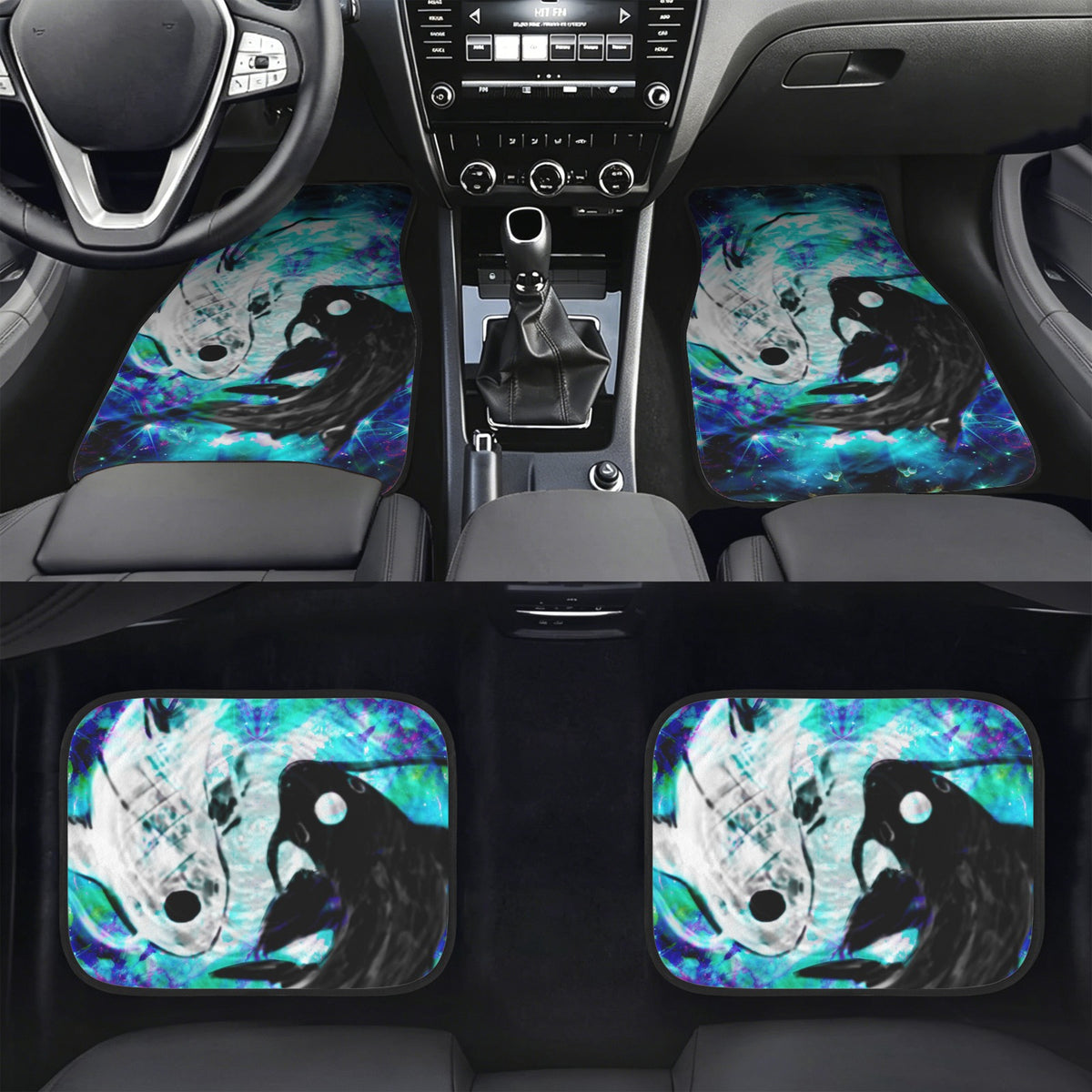 Katerina's Now & Forever Koi Desires 4-Piece Car Floor Mats （Customized Separately）| Ships from USA