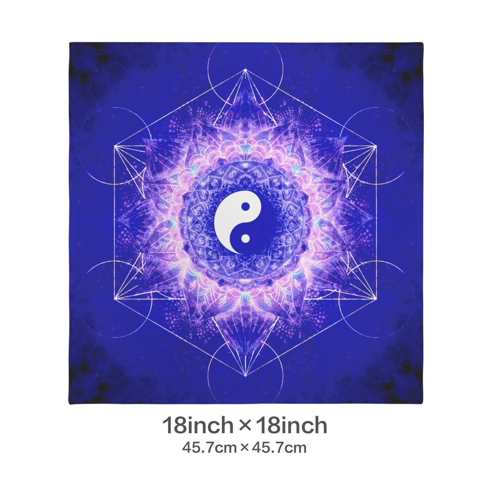 Katerina's Uncertainty in Time & Space Yin Yang Meditations Custom Pillow Cases 18" x 18" (2-Pack) | Ships from USA