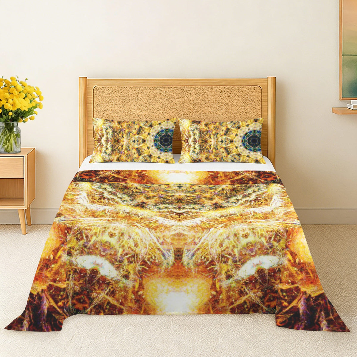 Katerina's Jupiter Desires 3-Piece Bedding Set (Bed Sheet + Pillowcases)  | Ships from USA