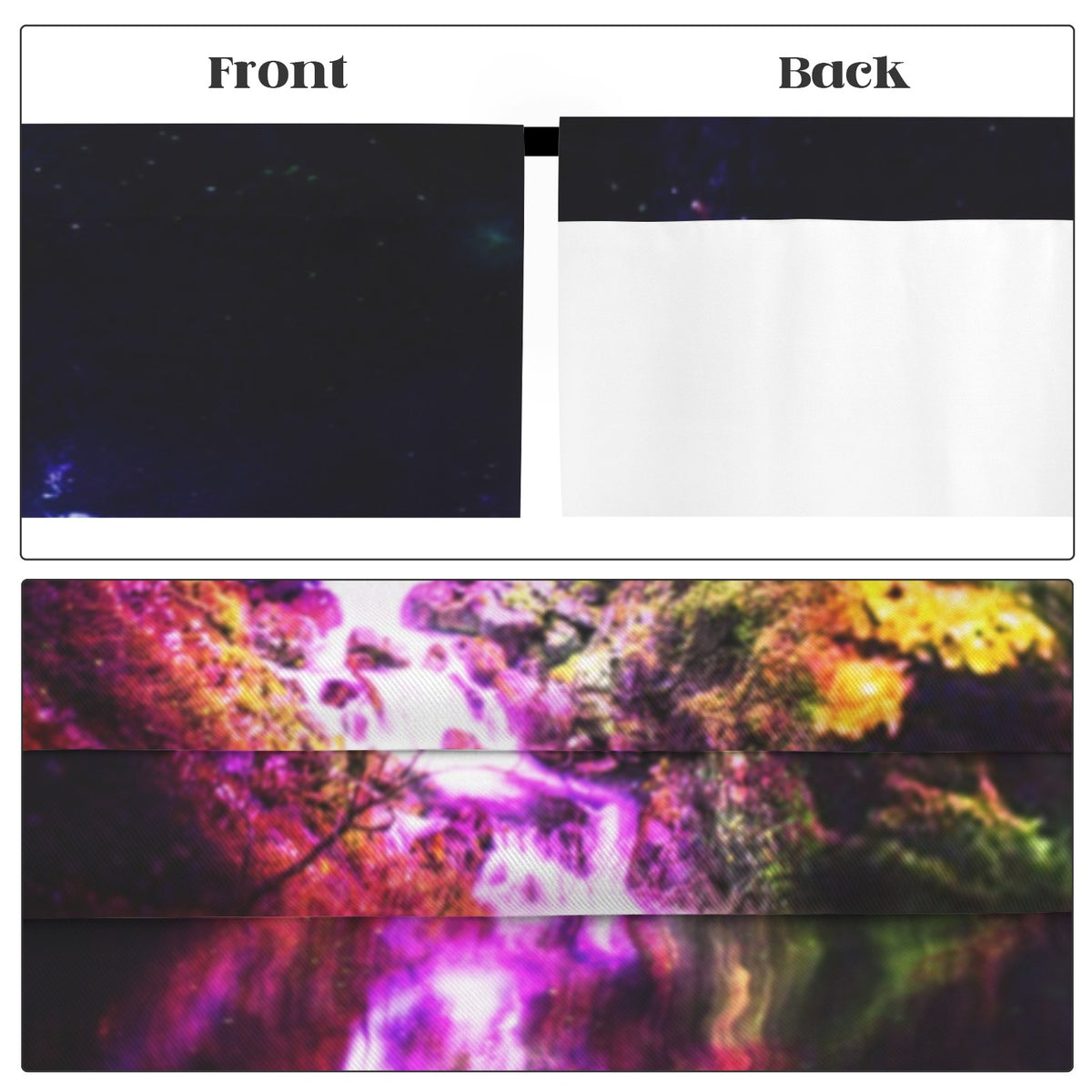 Creation's Heaven Abalone Lake Dreams Floor-To-Ceiling Curtain 52x84inch | Ships from USA