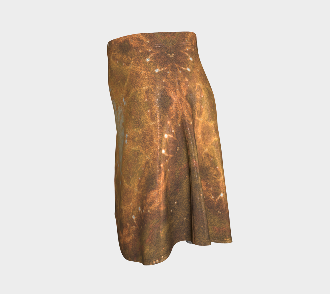 Katerina's Golden Moment Desires Flare Skirt