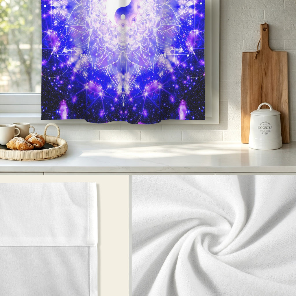 Katerina's Psyche Yin Yang Meditations Window Curtain 52" x 63" ( 1 Piece ) | Ships from USA