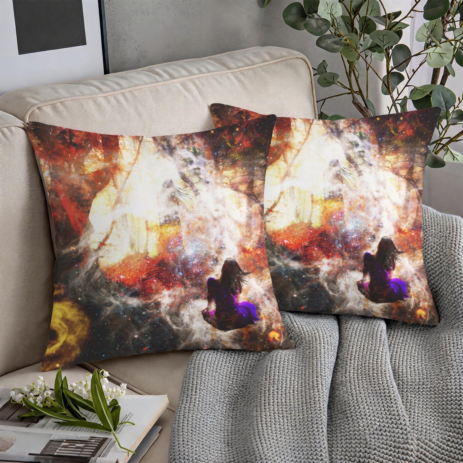 Hallow's Hocus Pocus Dreams Custom Pillow Cases 18" x 18" (2-Pack) | Ships from USA