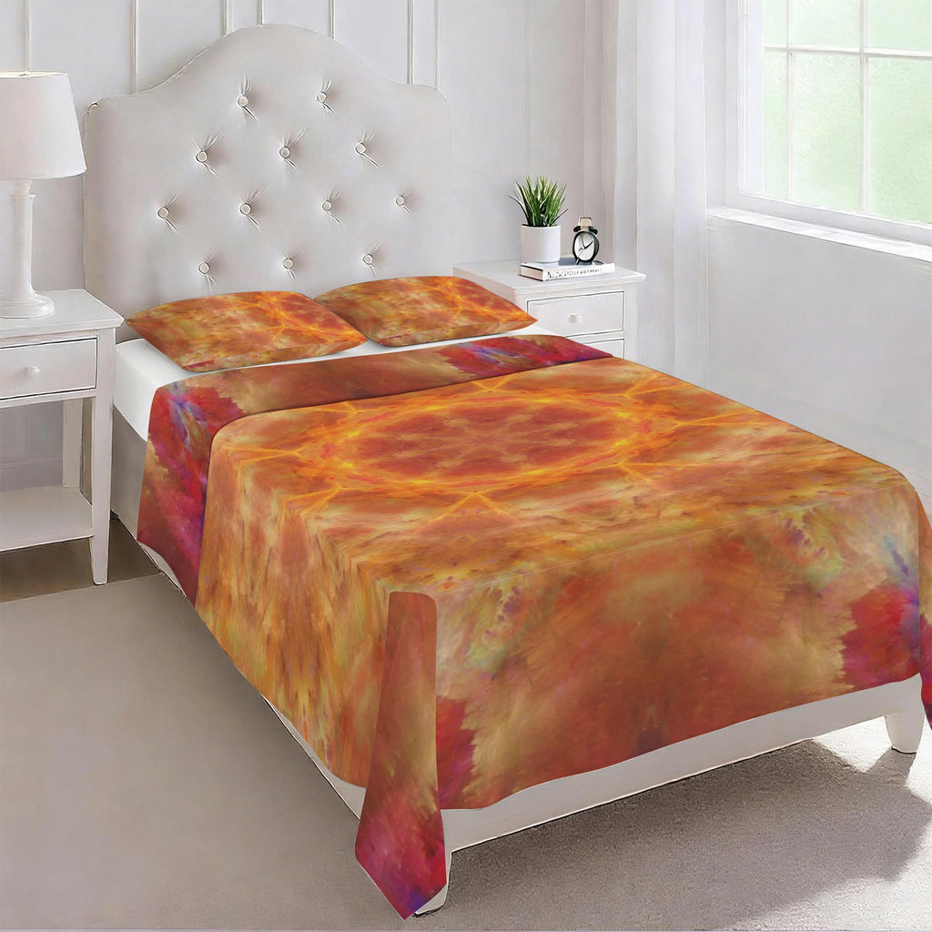 Katerina's Supernova Desires 3-Piece Bedding Set (Bed Sheet + Pillowcases)  | Ships from USA