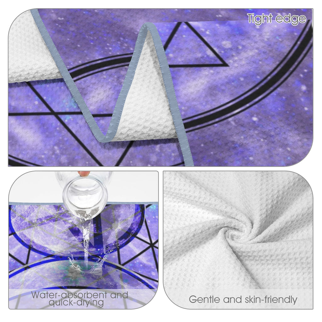 Katerina's Triple Goddess Magickal Desires Waffle Weave Bath Towel 29" x 58" | Ships from USA