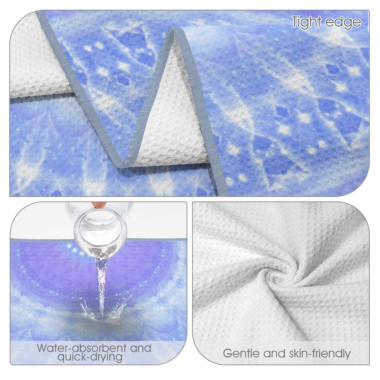 Katerina's Living on a Prayer Desires Waffle Weave Bath Towel 29" x 58" | Ships from USA