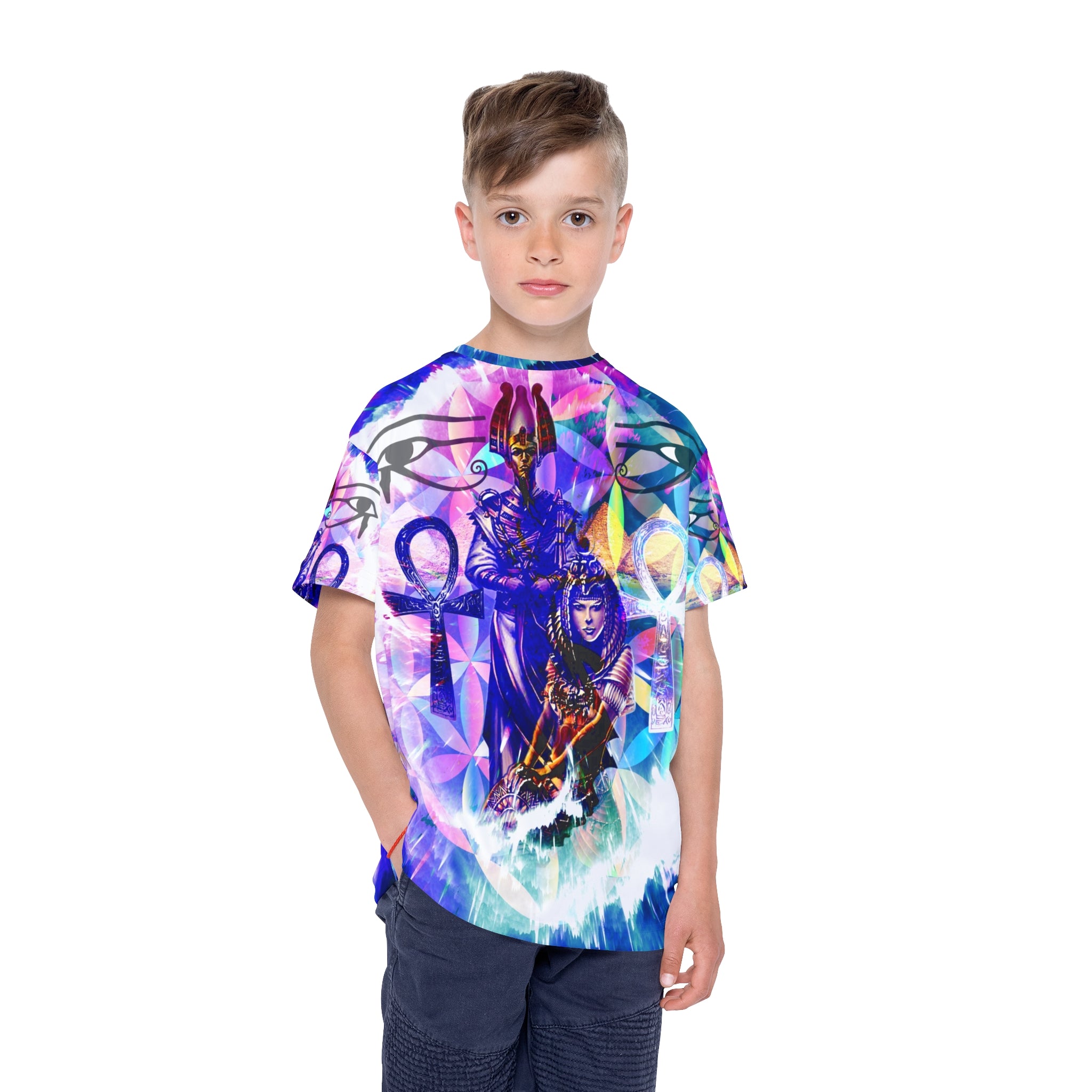 Creation's Isis and Osiris Egyptian Meditations Kids Sports Jersey
