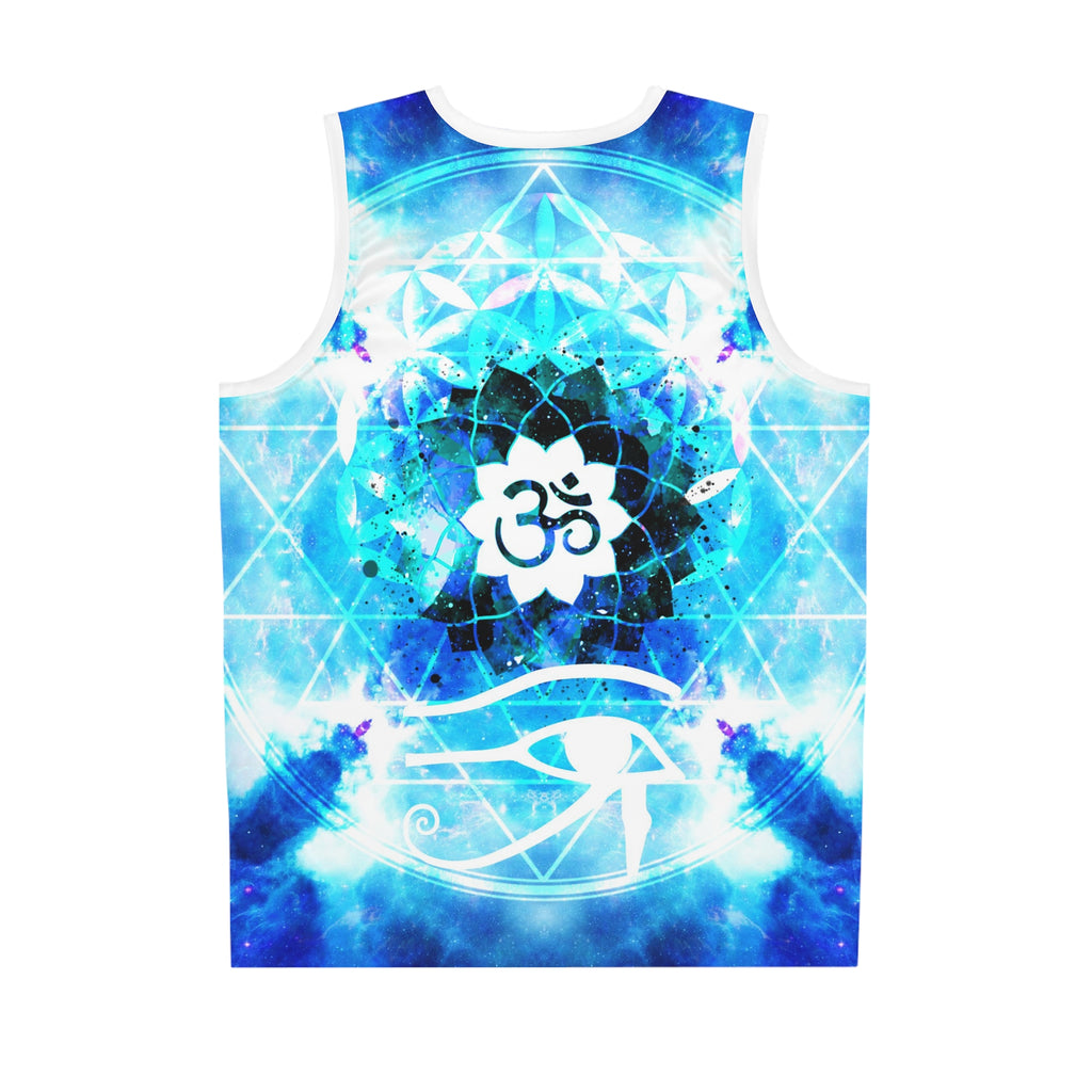 Amen Jin's Mandala of Dragon Fire Fairy Om Meditations Basketball Jersey