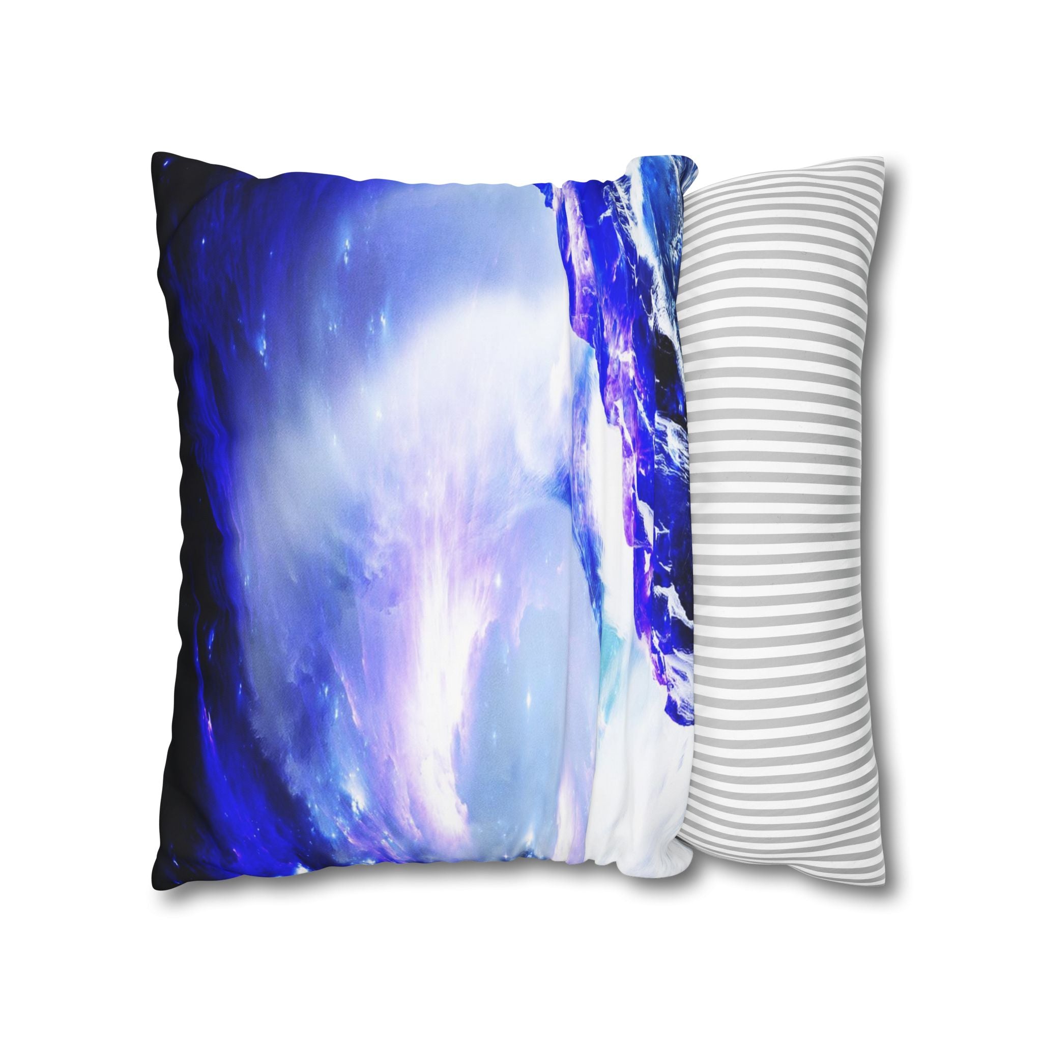 Amethyst Sapphire Serenity Bay Dreams Spun Polyester Pillowcase