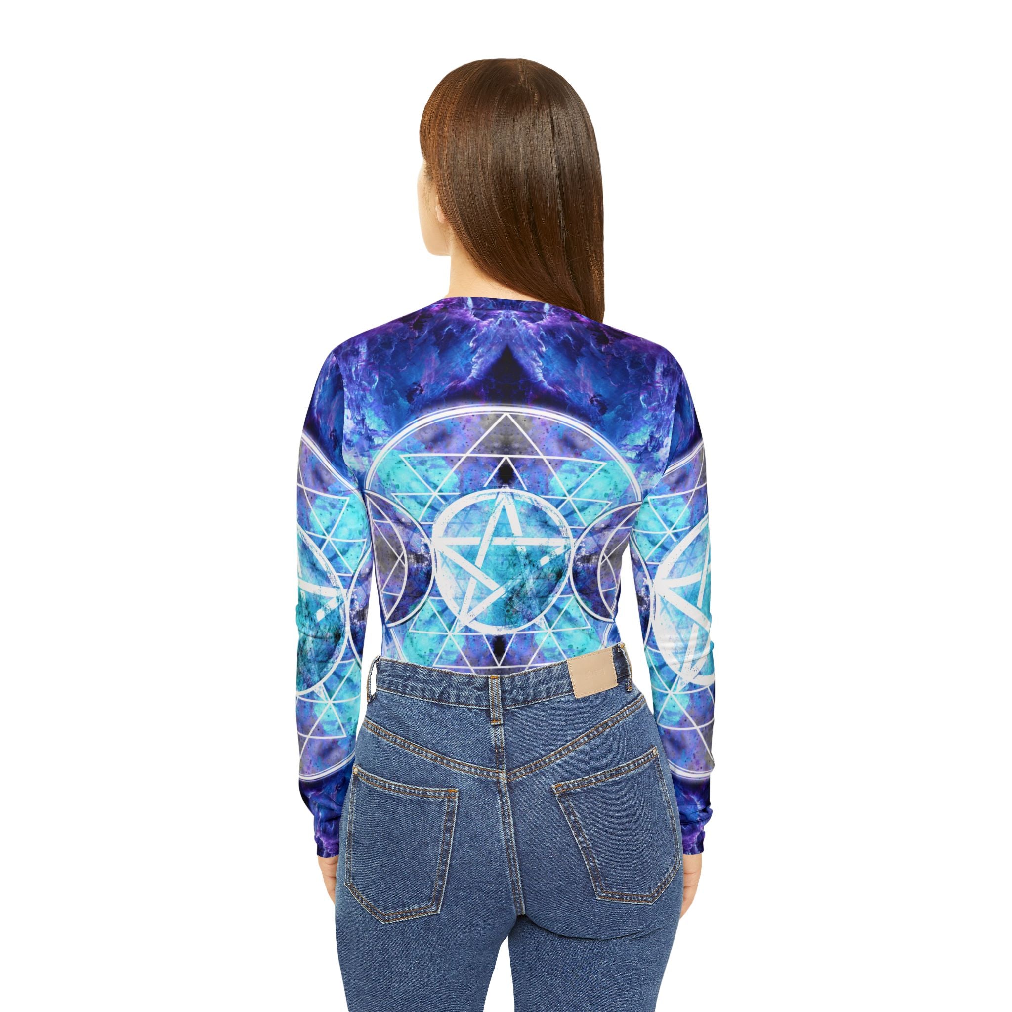 Amen Jin's Dragon's Gate Triple Goddess Meditations Long Sleeve V-neck