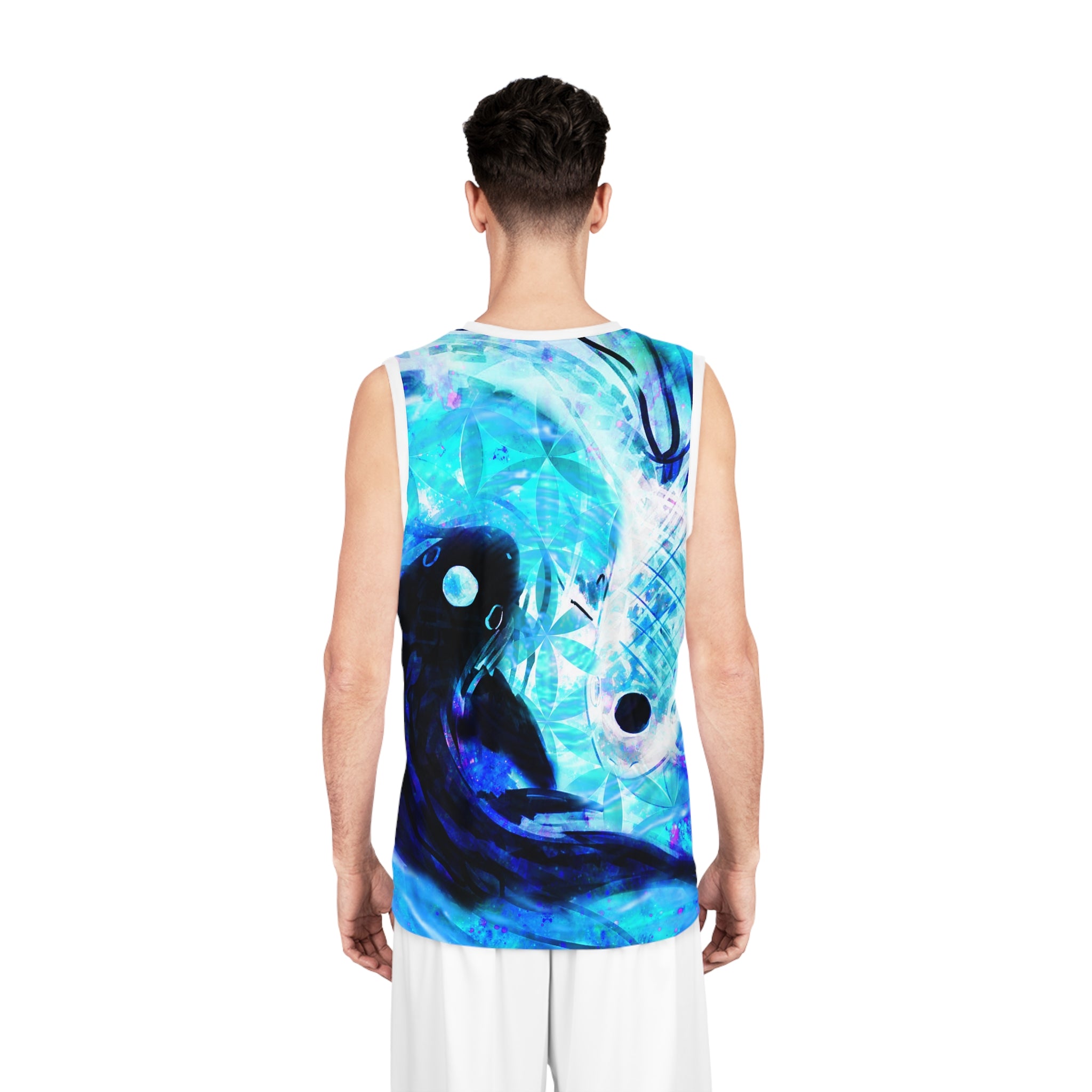 Amen Jin's Memories of Yesterday Koi Meditations Basketball Jersey