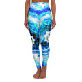 Amen Jin's Blue Sun Fairy Om Meditations High Waisted Yoga Leggings
