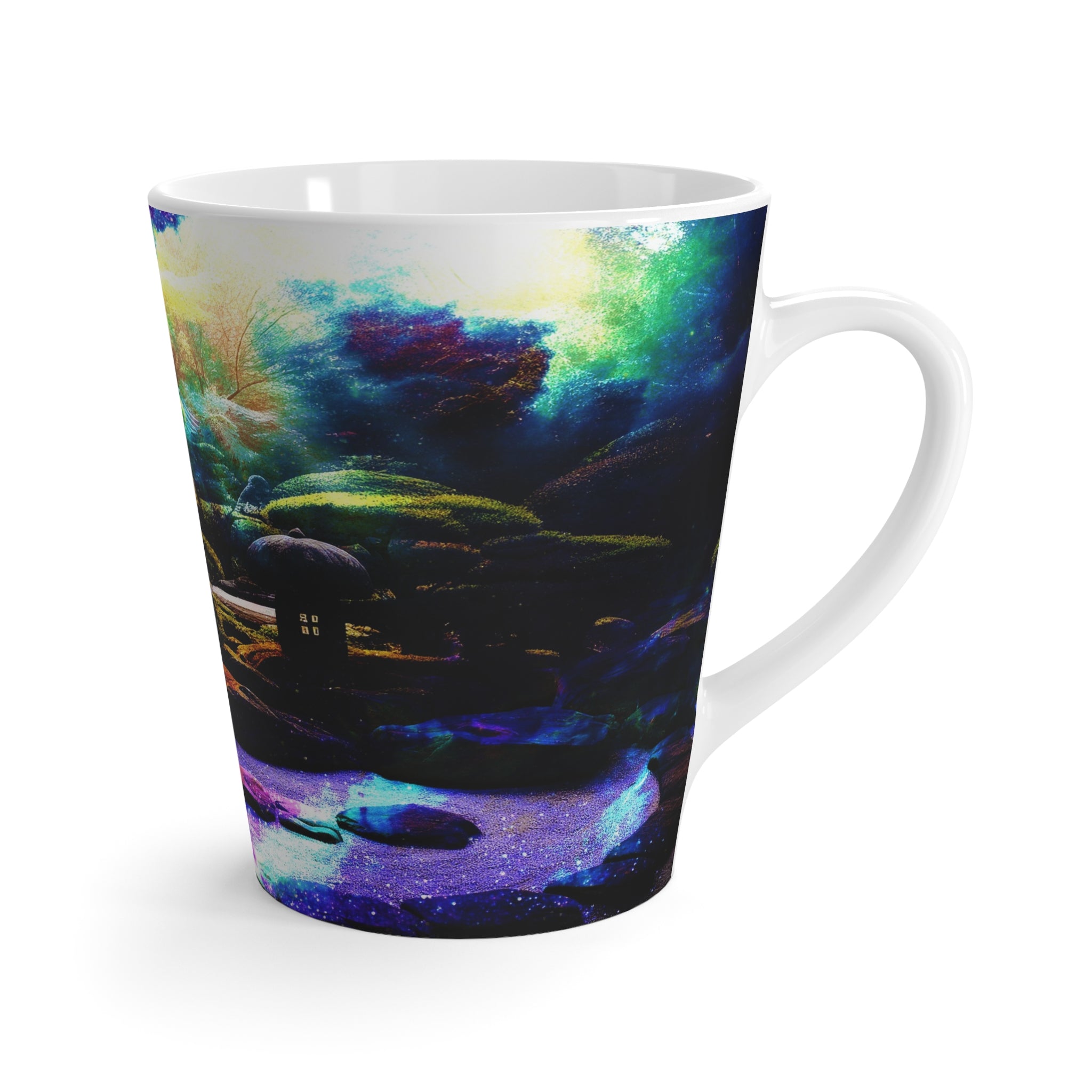 Spirited Marie Wide Awake Tranquil Garden Dreams Latte Mug