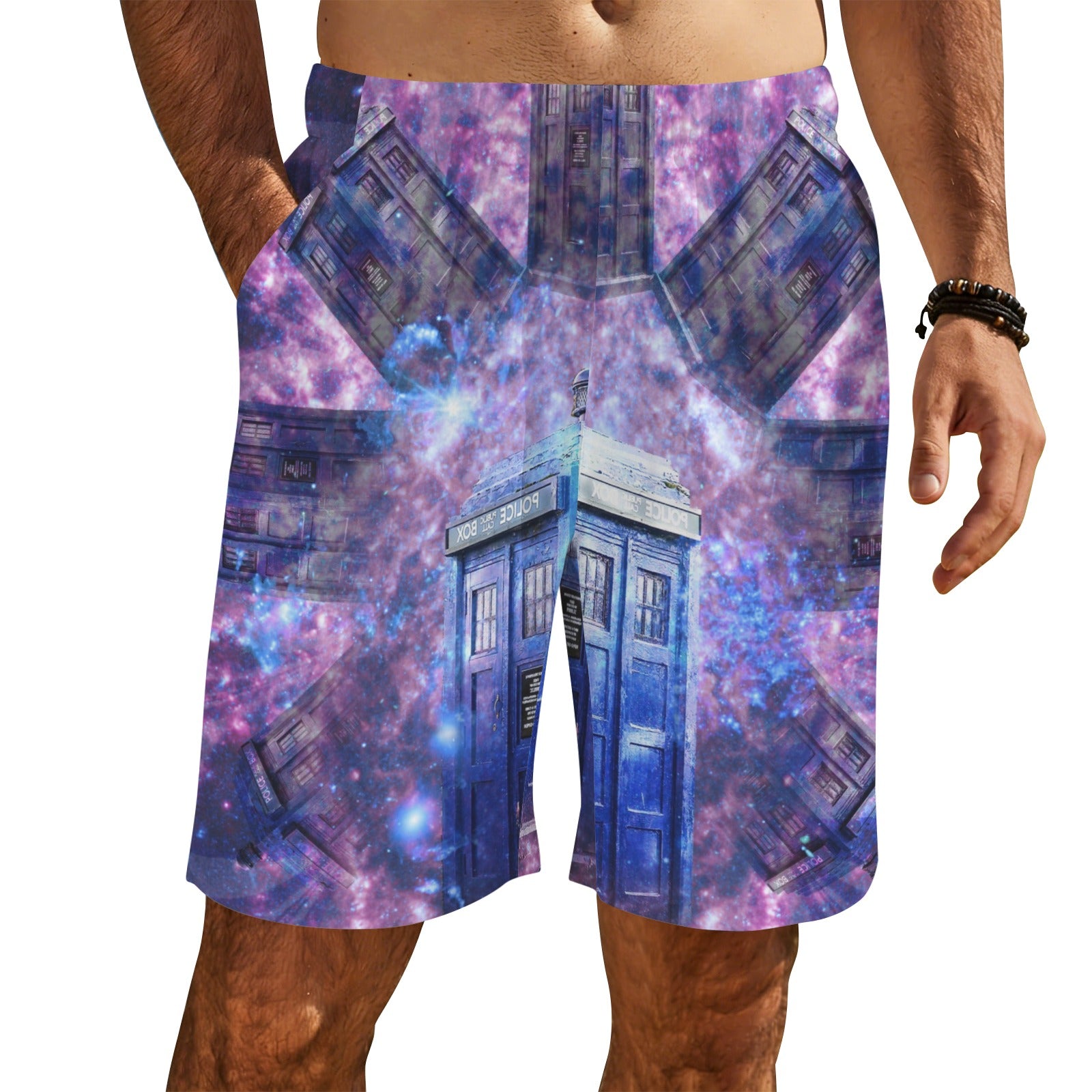 Katerina's Through Time & Space Doctor Desires Men's All Over Print Beach Shorts (Sets 26) | Ships from USA