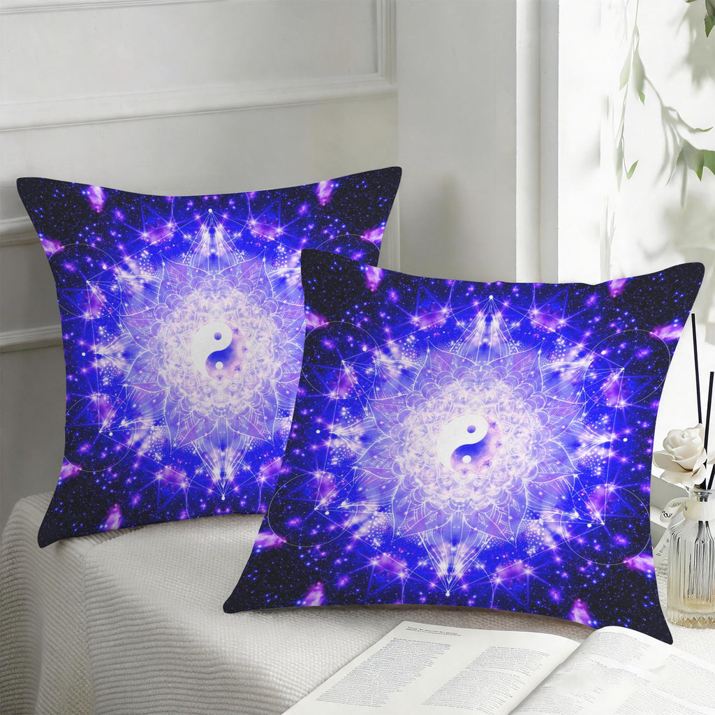 Katerina's Psyche Yin Yang Meditations Custom Pillow Cases 18" x 18" (2-Pack) | Ships from USA