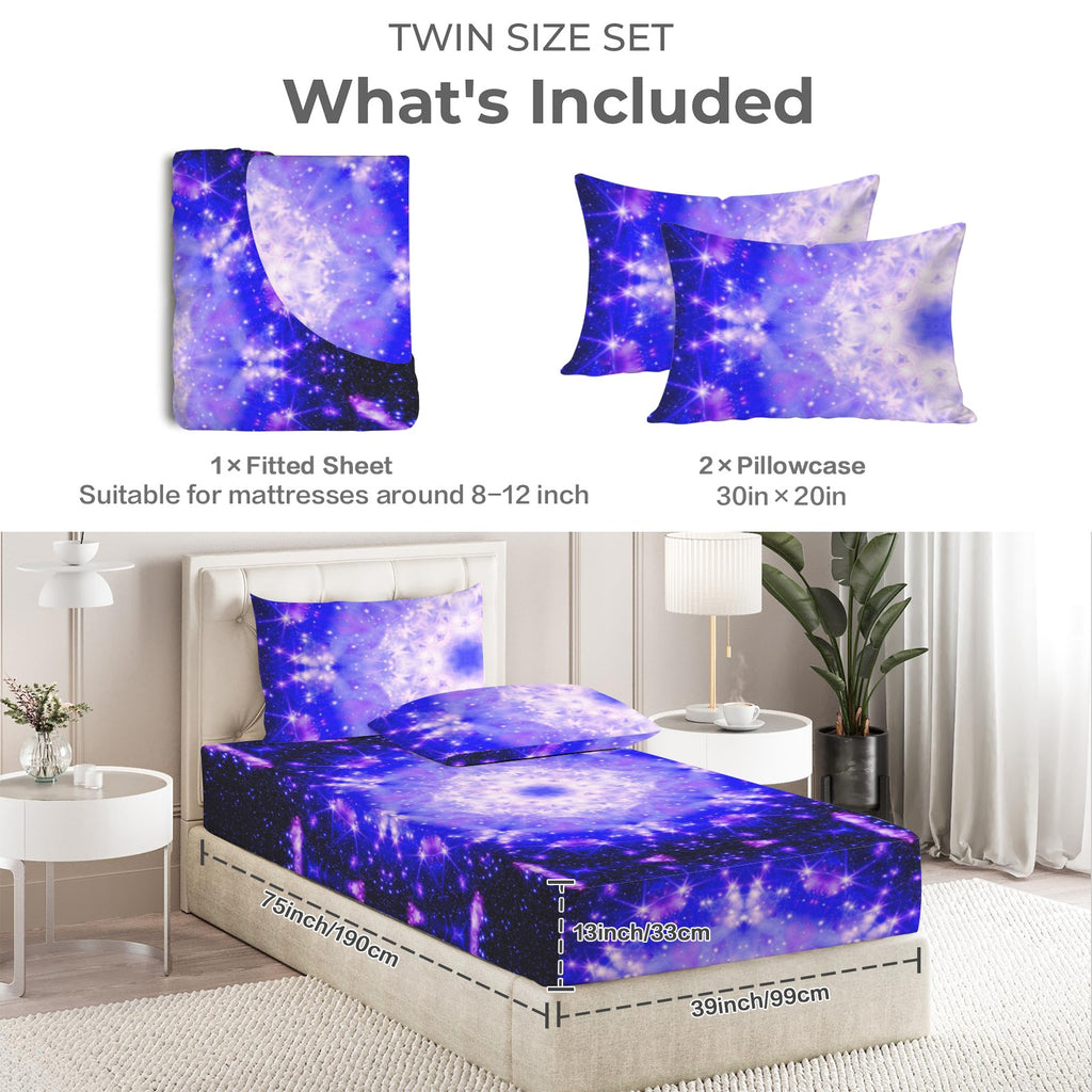 Katerina's Psyche Desires Twin Bedding Set (Fitted Sheet + Pillowcases) | Ships from USA