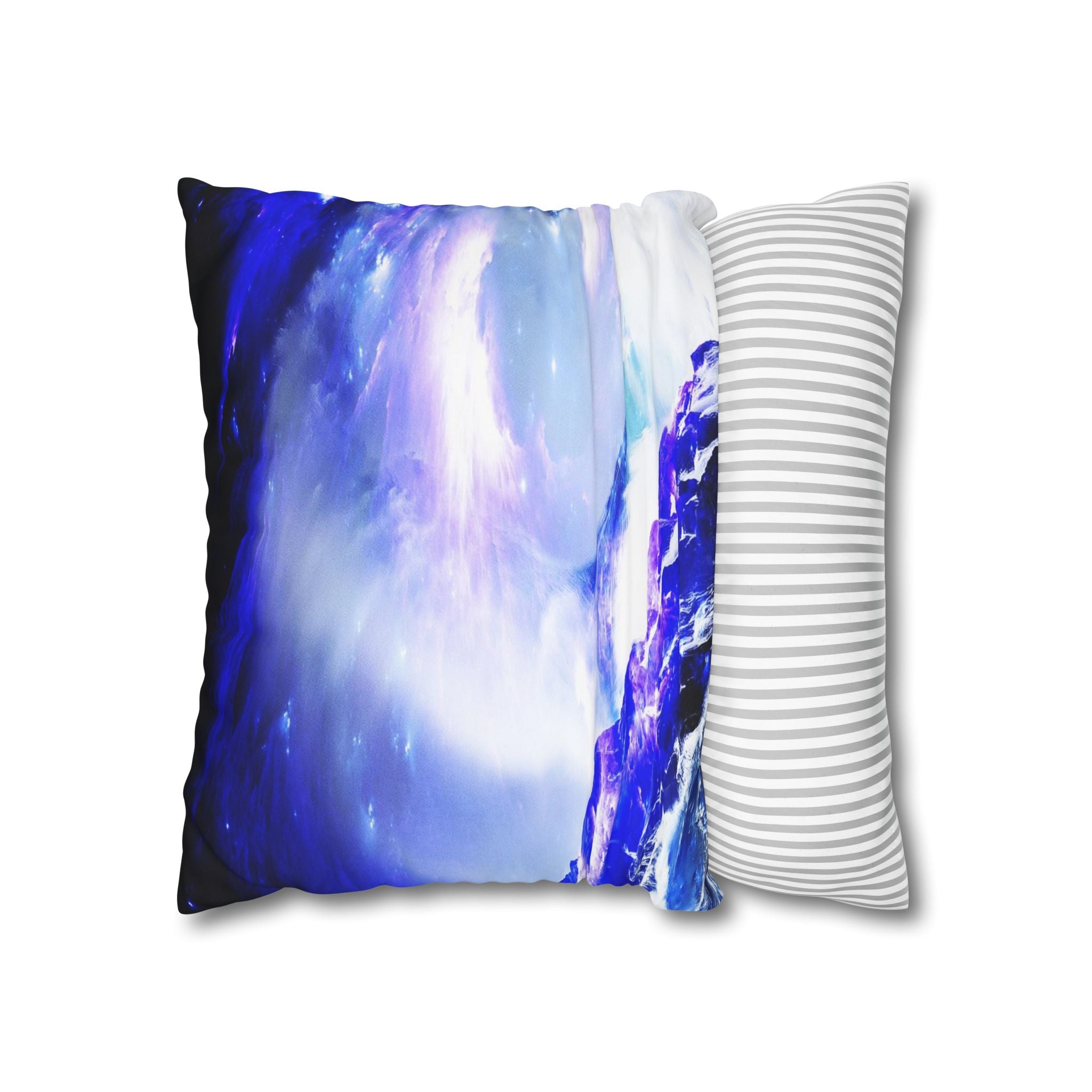 Amethyst Sapphire Serenity Bay Dreams Spun Polyester Pillowcase