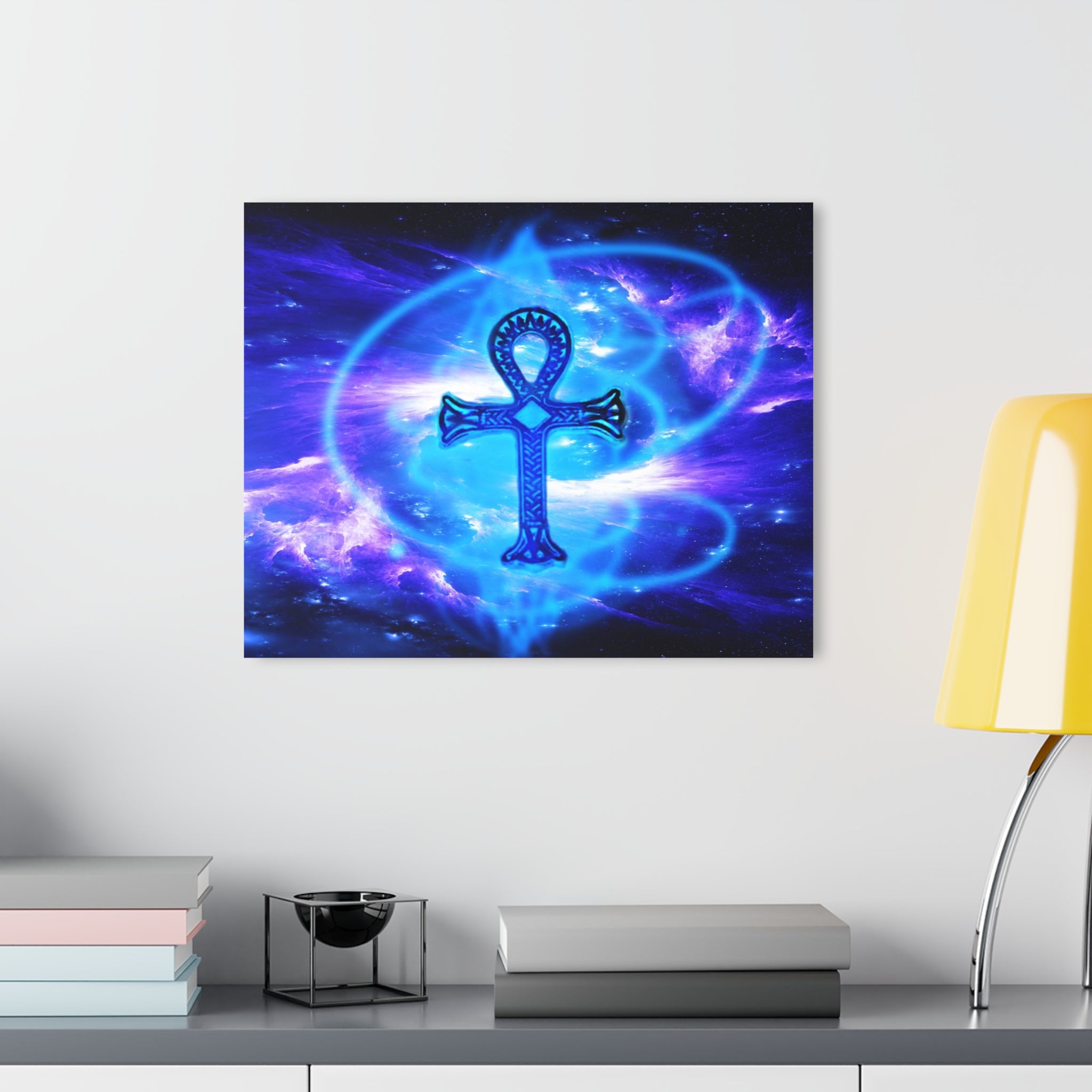 Amethyst Sapphire Ankh Dreams Acrylic Prints (French Cleat Hanging)