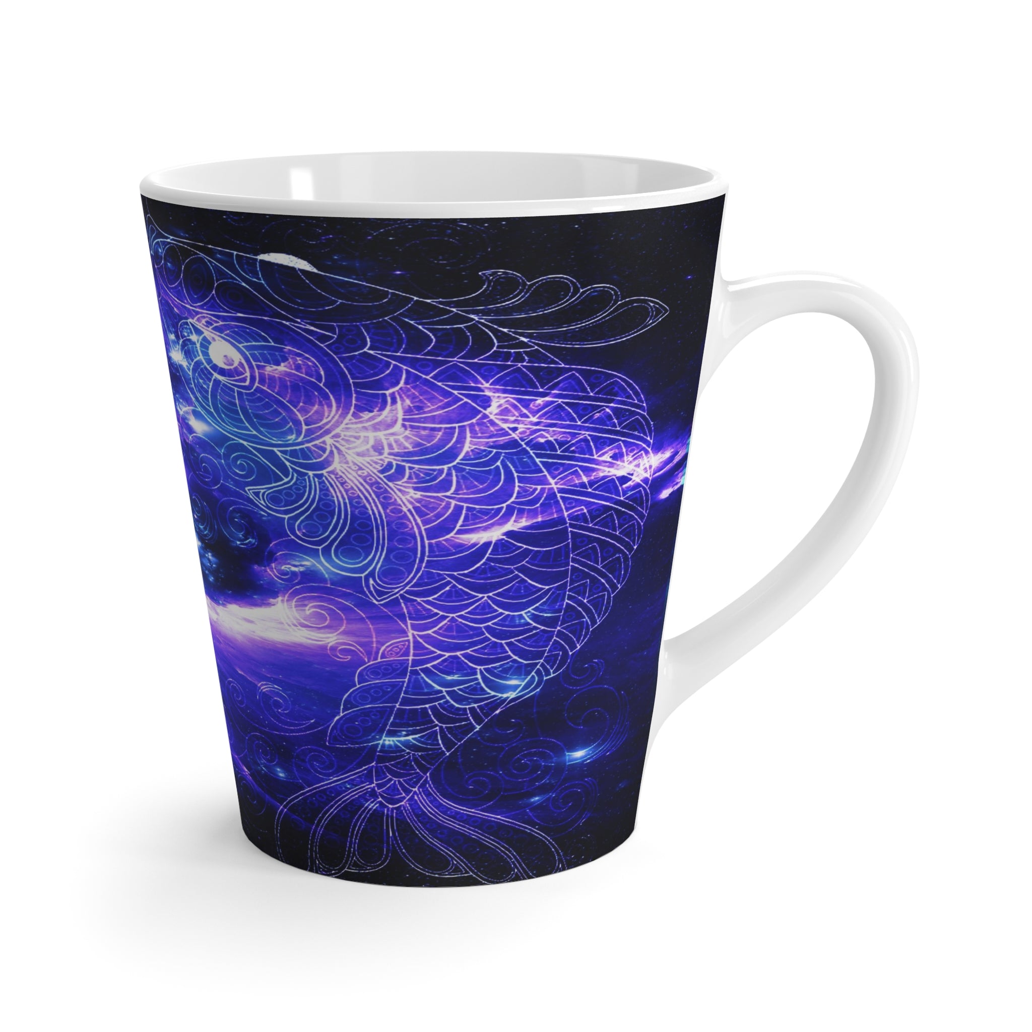 Amethyst Sapphire Koi Dreams Latte Mug