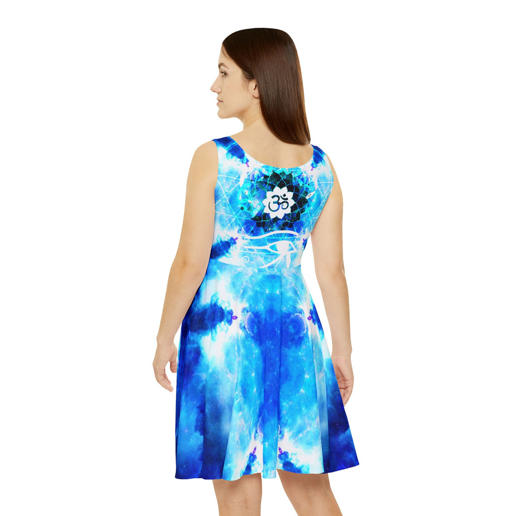 Amen Jin's Mandala of Dragon Fire Fairy Om Meditations Women's Skater Dress