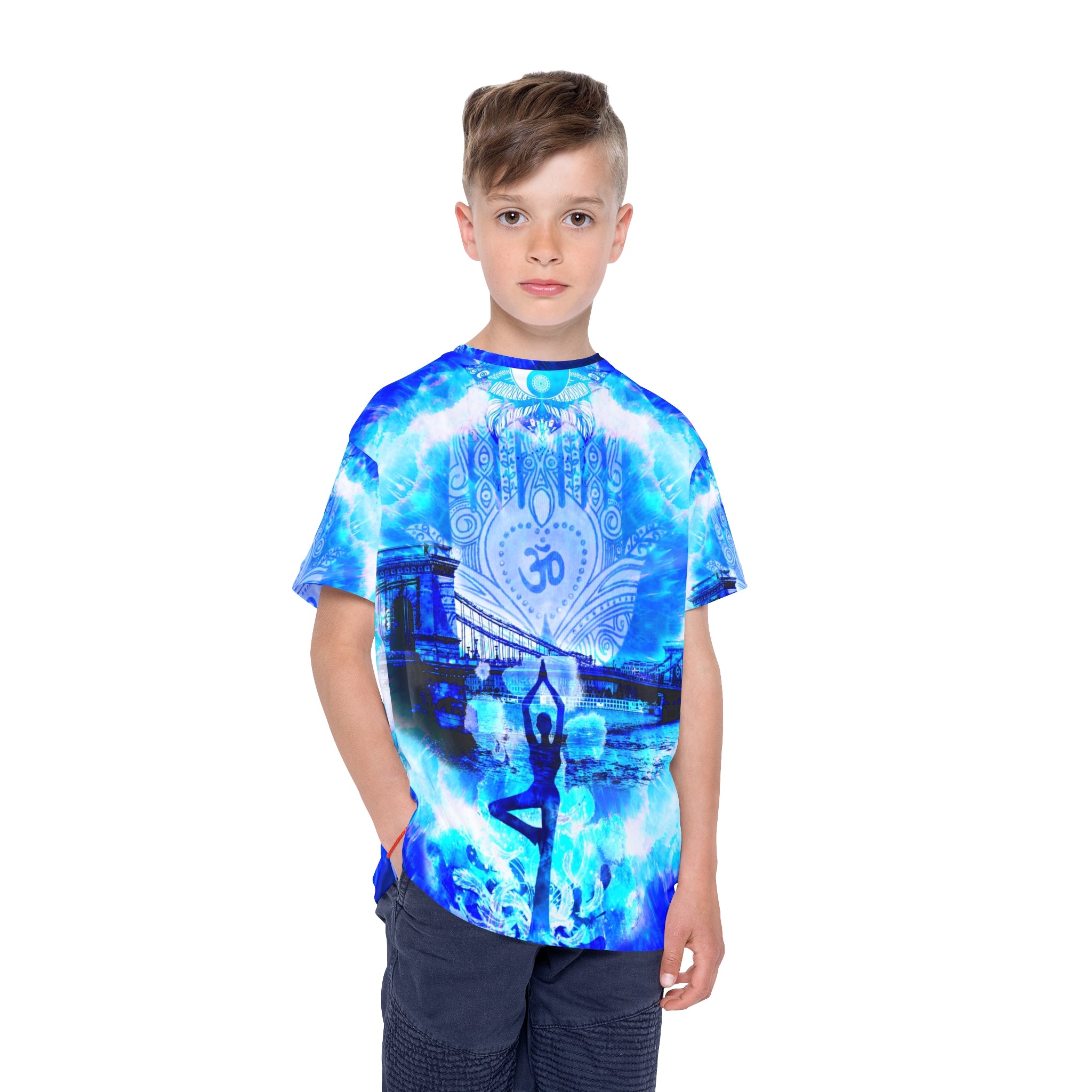 Amen Jin's Blue Sun Budapest Meditations Kids Sports Jersey