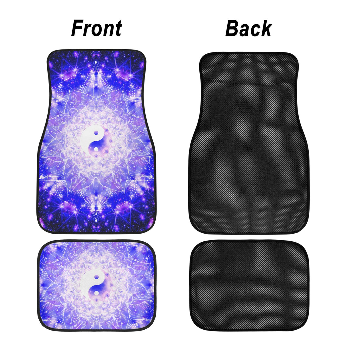 Katerina's Psyche Yin Yang Meditations 4-Piece Car Floor Mats （Customized Separately）| Ships from USA