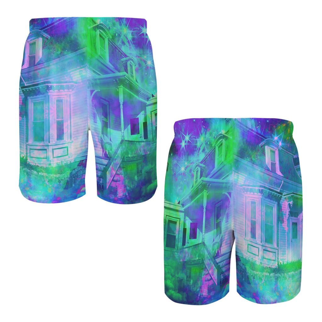 Katerina's Now & Forever Hocus Pocus Desires Men's All Over Print Beach Shorts (Sets 26) | Ships from USA