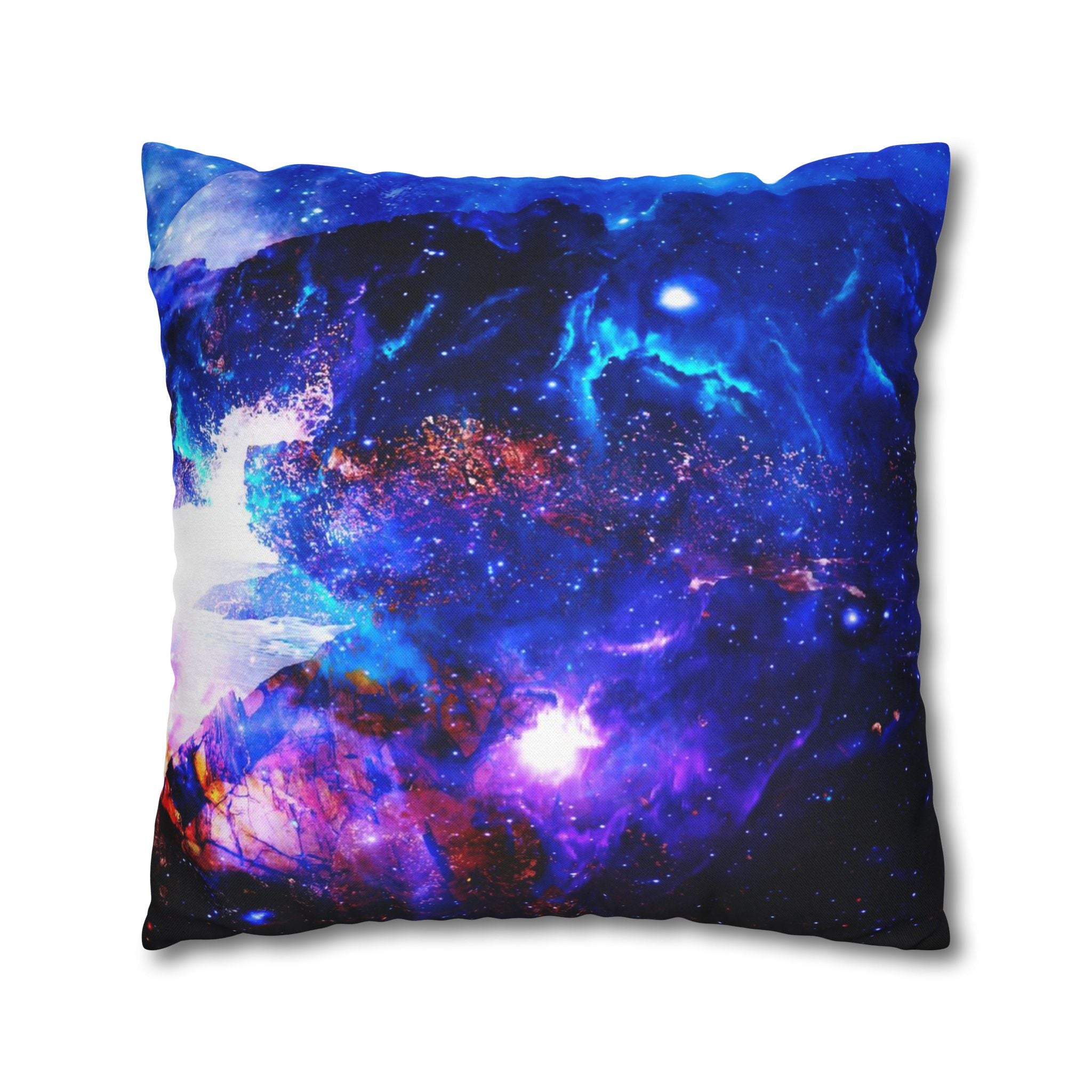 Ad Amoreum Amisi Somewhere on the Indian Ocean Dreams Spun Square Pillow Case