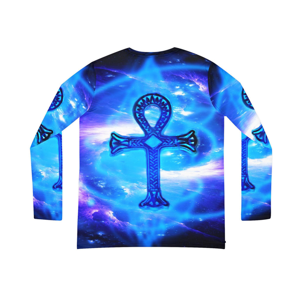 Amethyst Sapphire Ankh Dreams Women's Long Sleeve V-neck