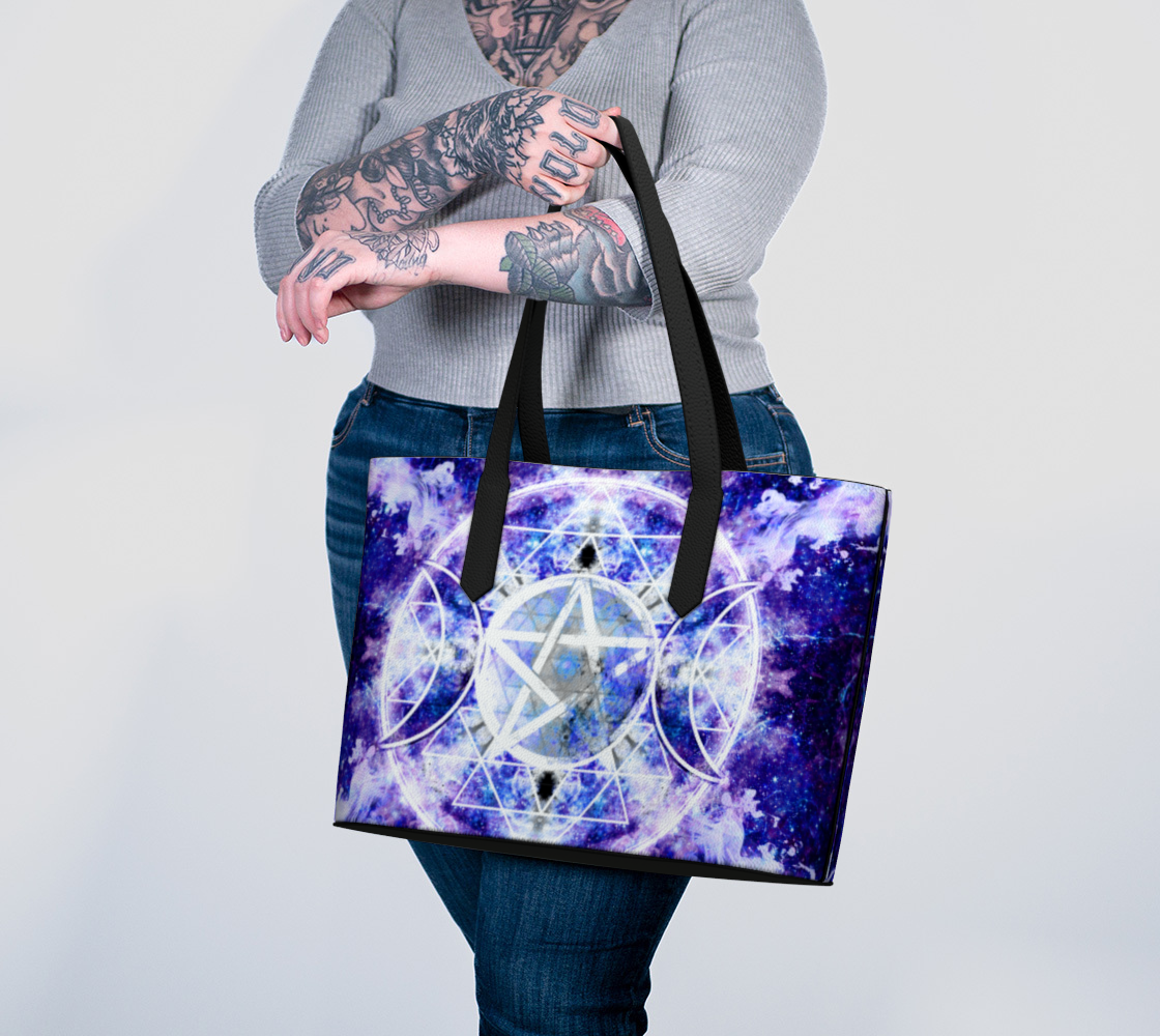 Amen Jin's Katerina's Dracularian Dragoness Desires Triple Goddess Meditations Vegan Leather Tote