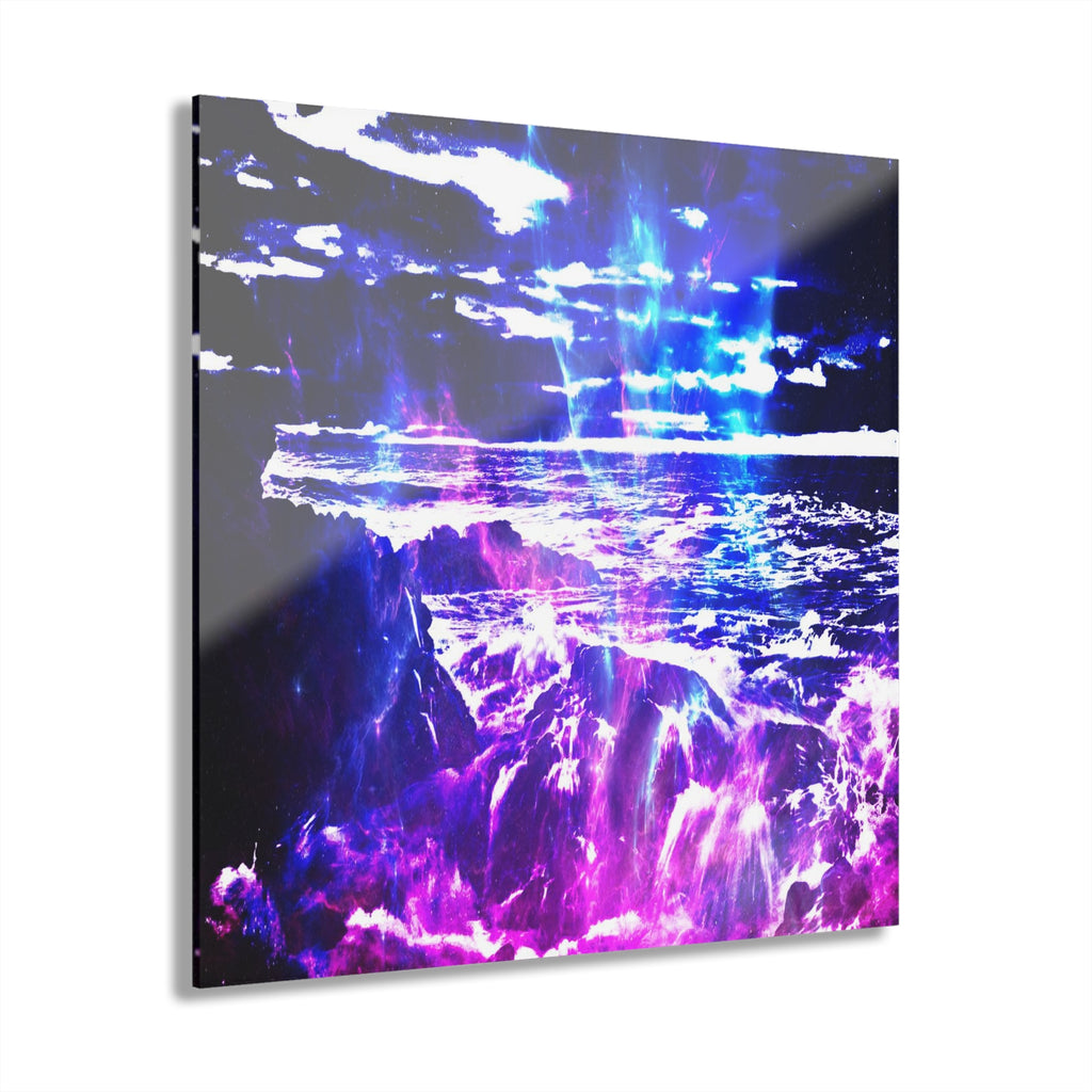 Amethyst Cosmic Falls Dreams Acrylic Prints (French Cleat Hanging)