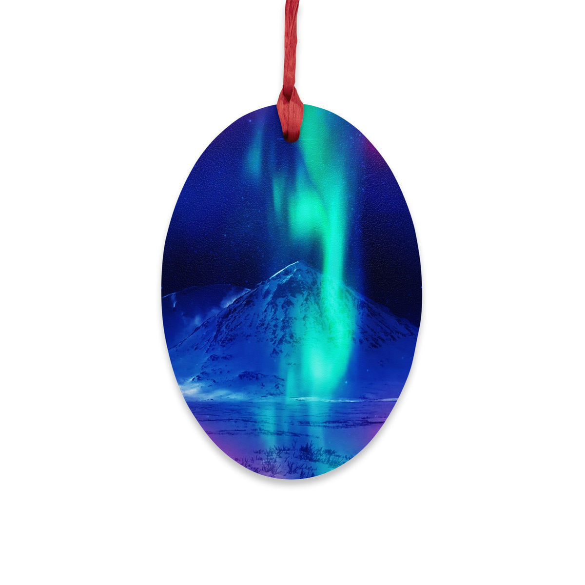 Lighted String Matanuska Dreams Wooden Ornaments