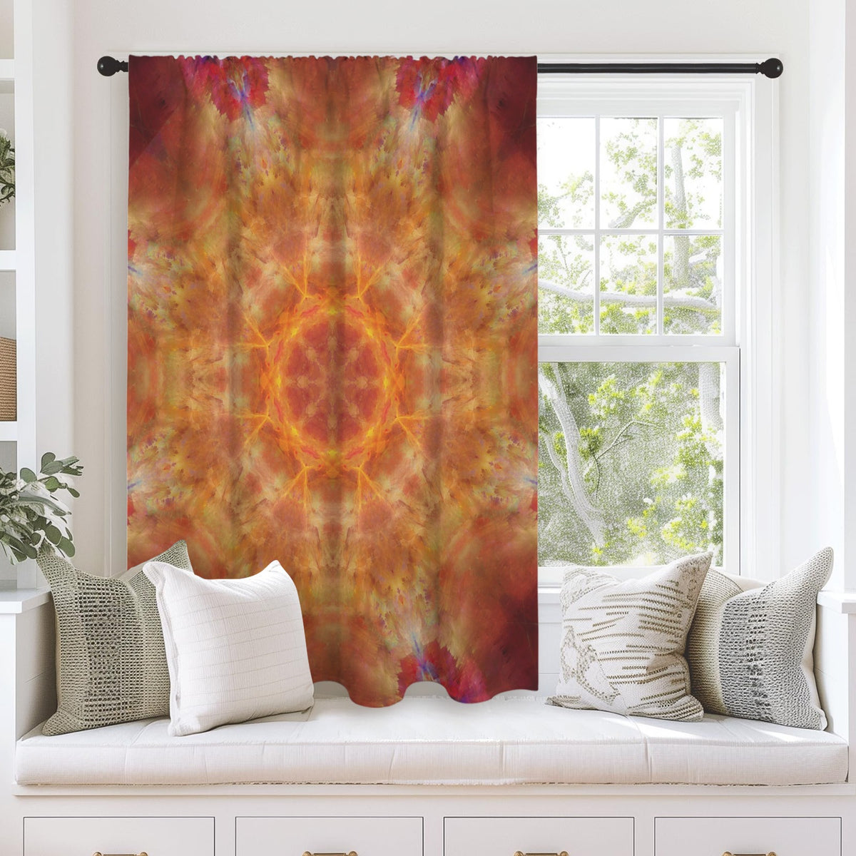 Katerina's Supernova Desires Window Curtain 52" x 63" ( 1 Piece ) | Ships from USA