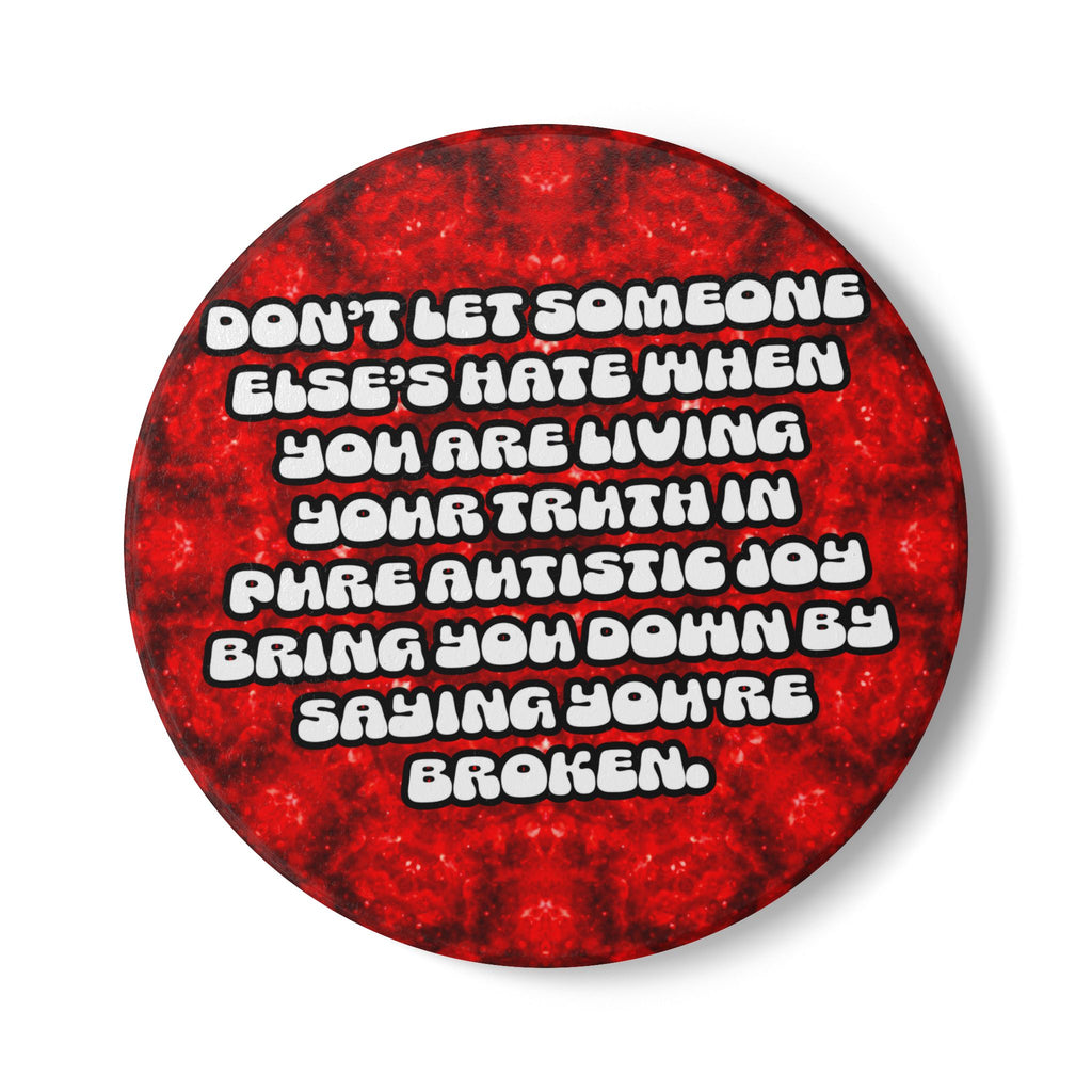 Katerina's Battle Symphony Desires Don't Let Ceramic Coaster
